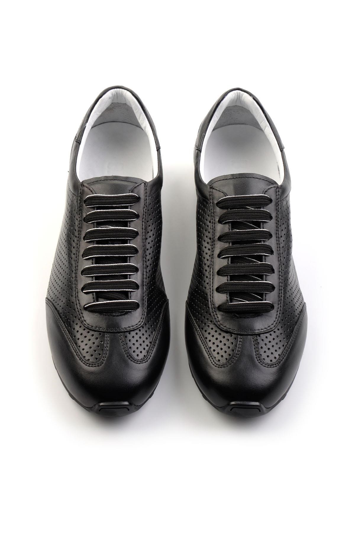 Siyah Hakiki Deri Erkek Sneaker E01083017103
