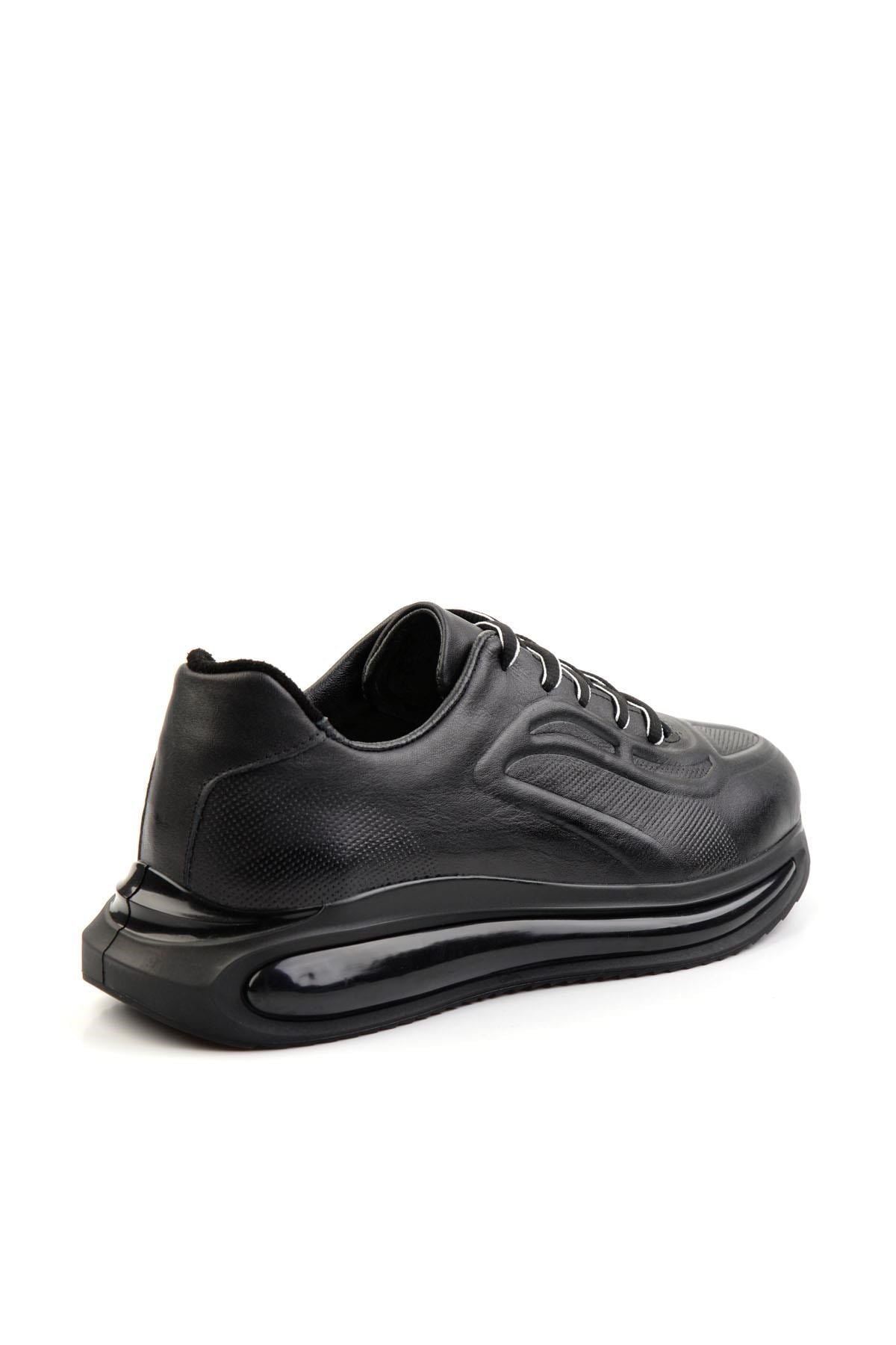 Siyah Hakiki Deri Erkek Sneaker E01084212003