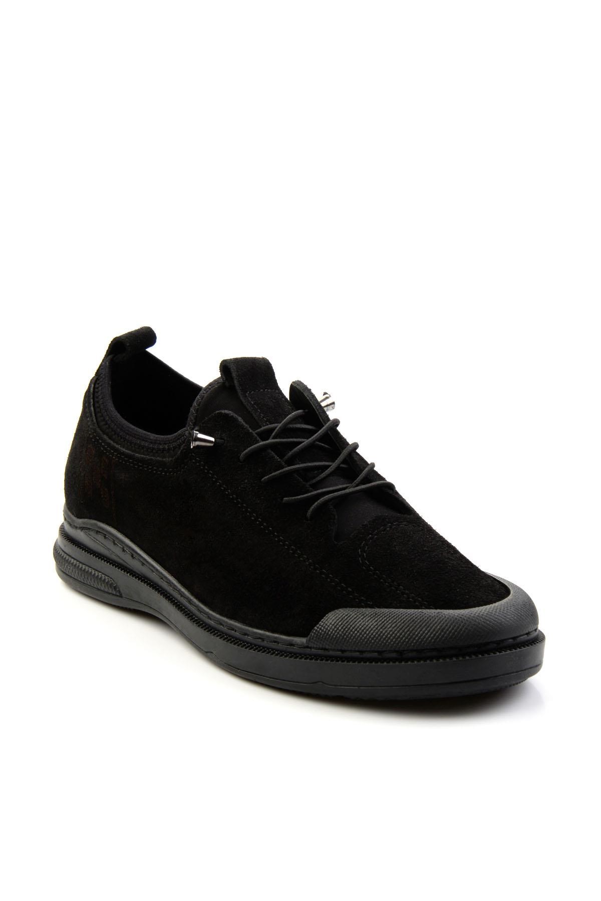 Siyah Hakiki Deri Erkek Sneaker E01084240802