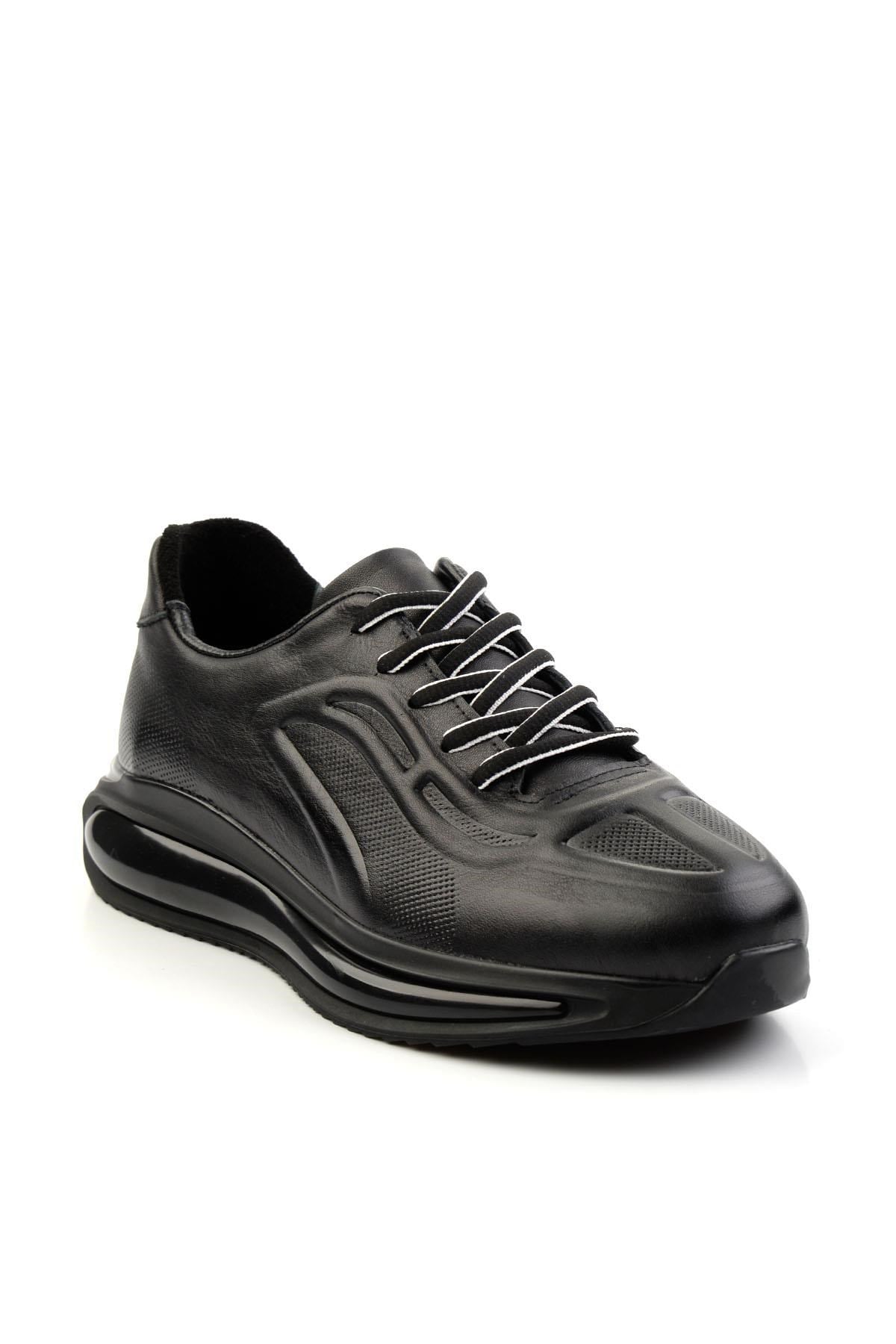 Siyah Hakiki Deri Erkek Sneaker E01084212003