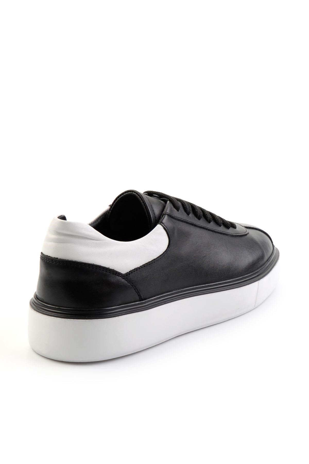 Siyah Hakiki Deri Erkek Sneaker E01087115103