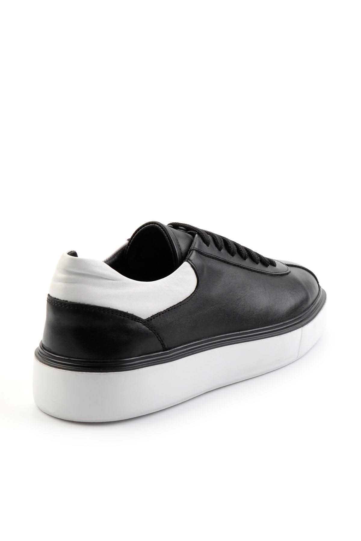 Siyah Hakiki Deri Erkek Sneaker E01087115103