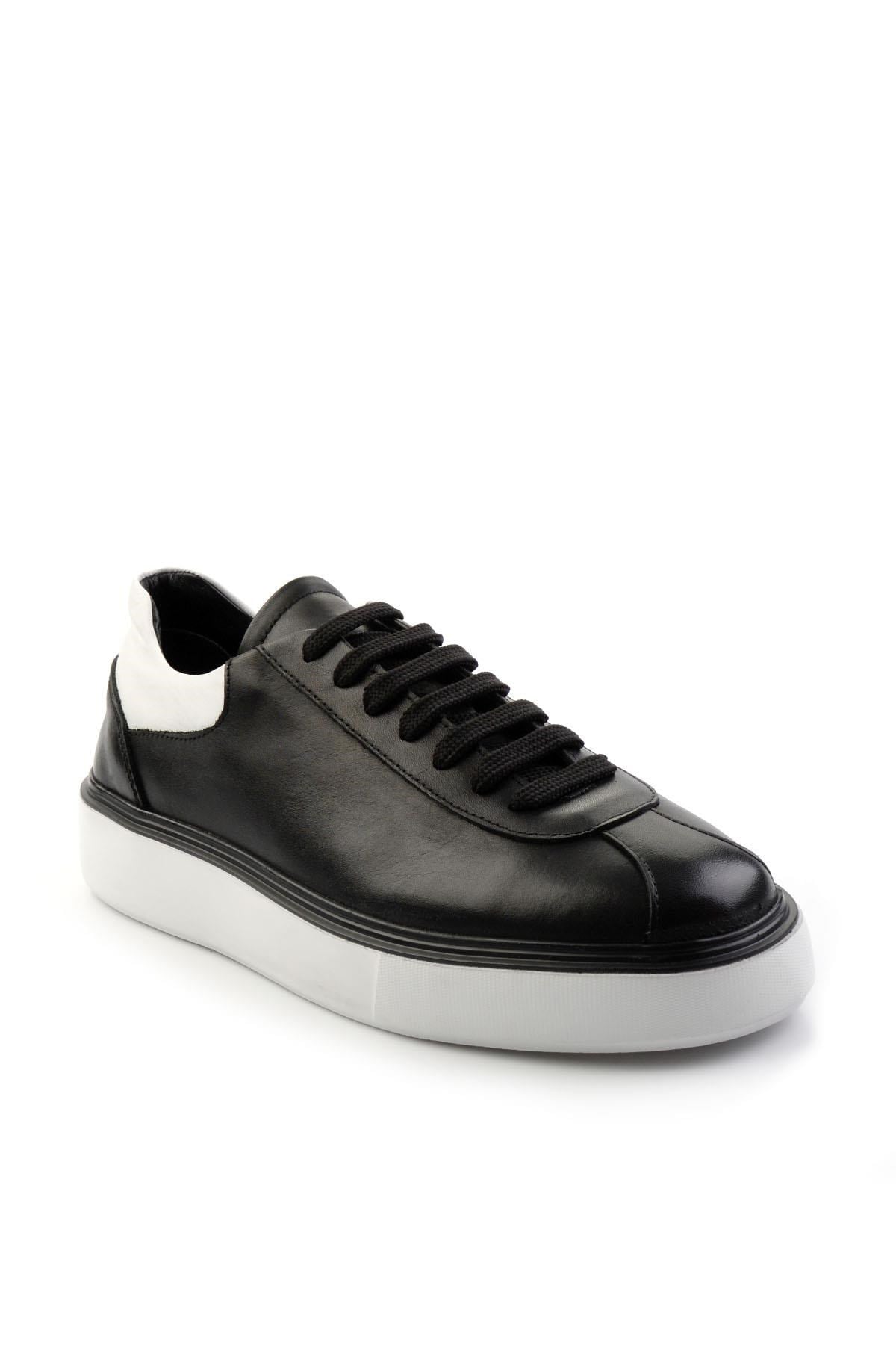 Siyah Hakiki Deri Erkek Sneaker E01087115103