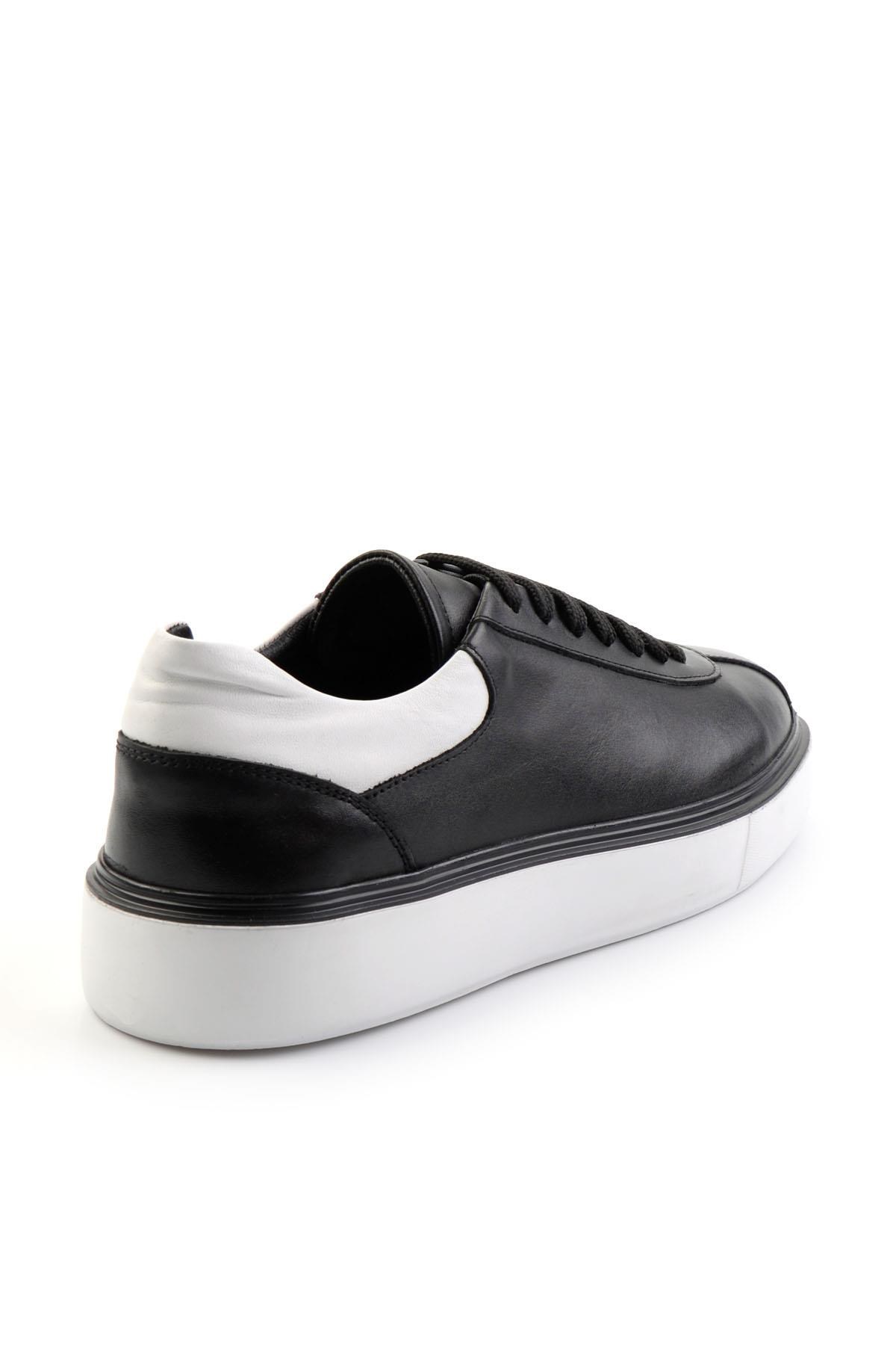 Siyah Hakiki Deri Erkek Sneaker E01087115103