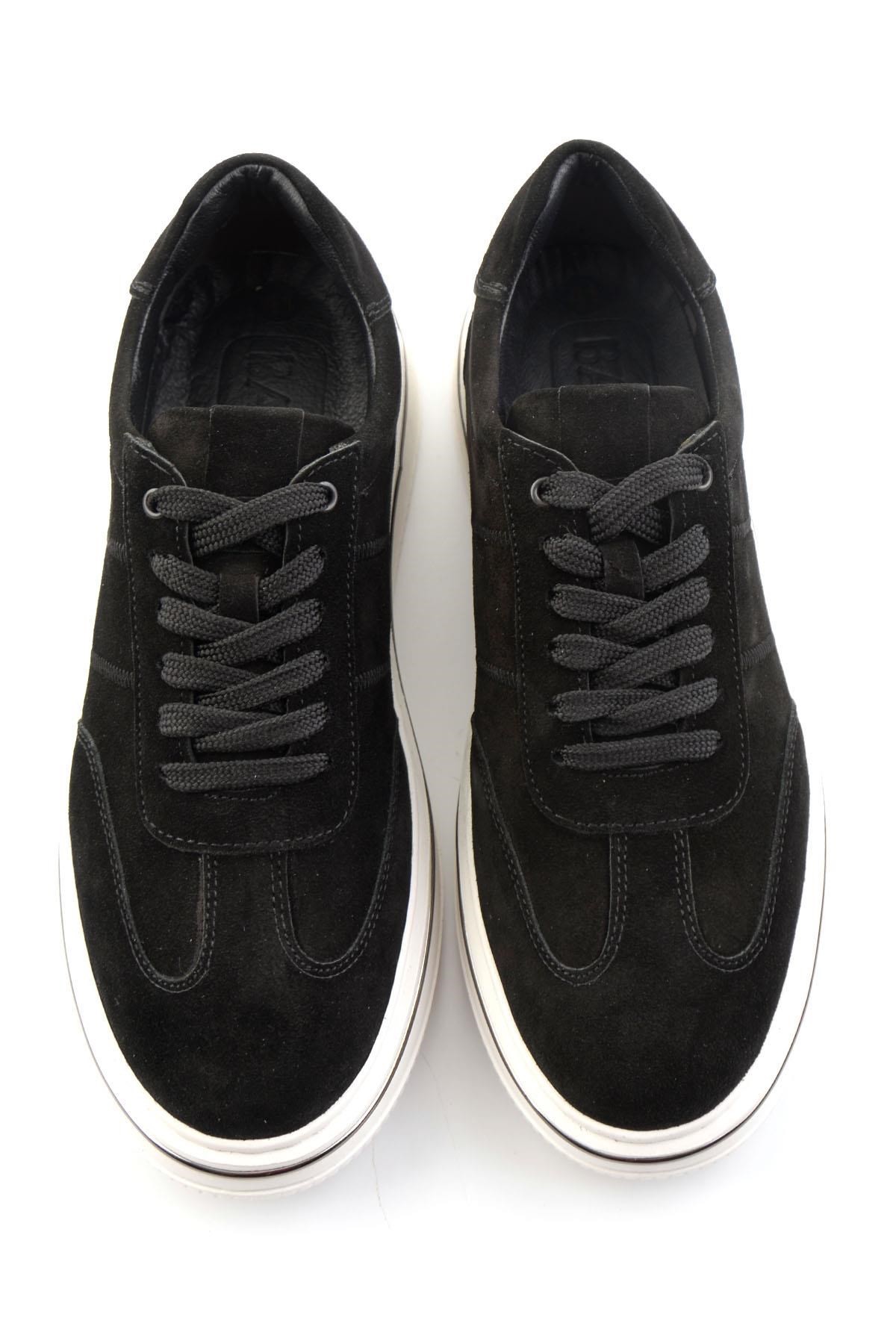 Siyah Hakiki Deri Erkek Sneaker E01089006202
