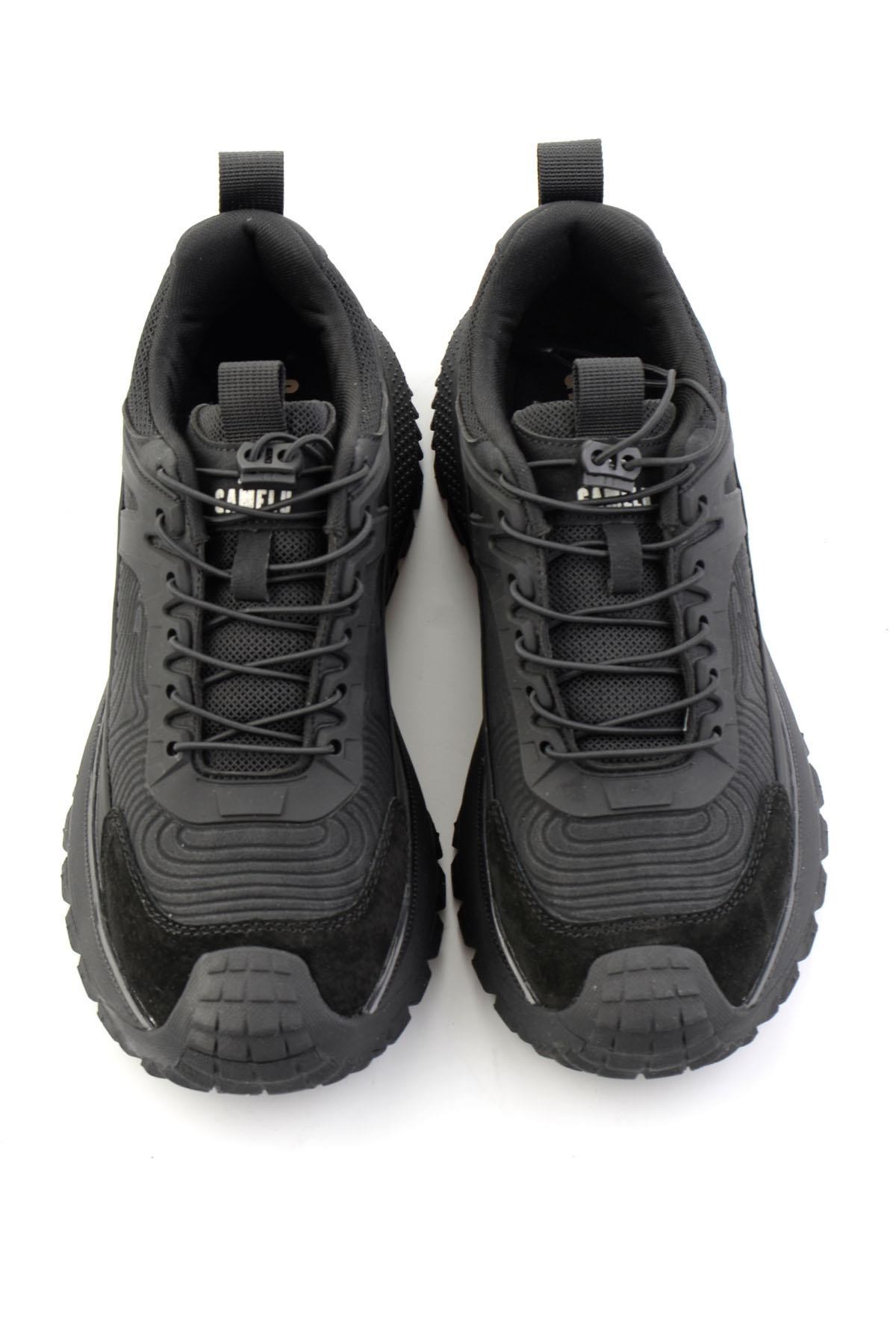 Siyah Hakiki Deri Erkek Sneaker E01175561103