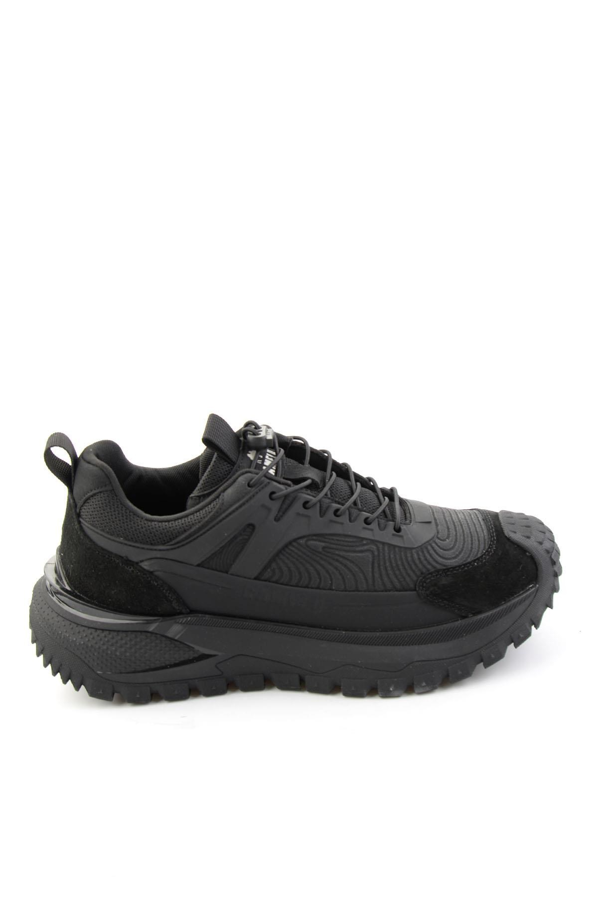 Siyah Hakiki Deri Erkek Sneaker E01175561103