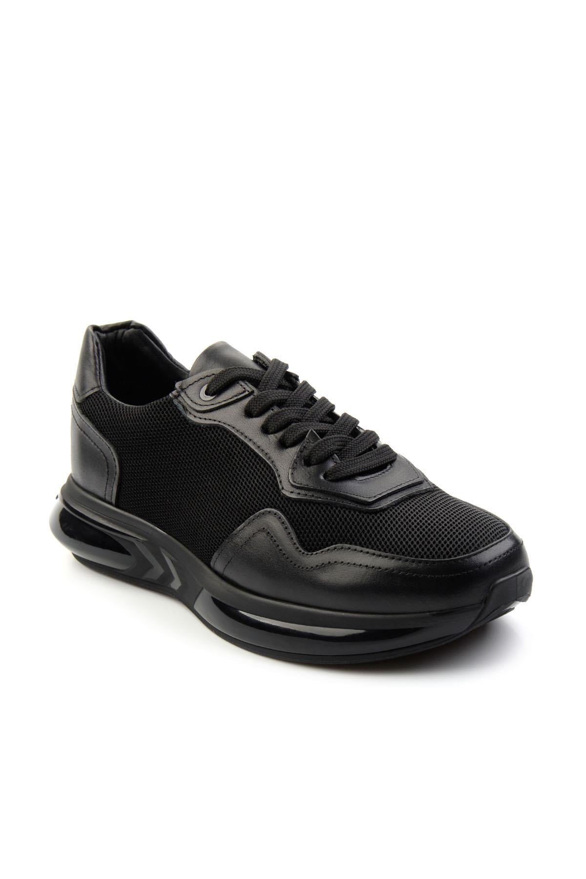 Siyah Hakiki Deri Erkek Sneaker E01401083004