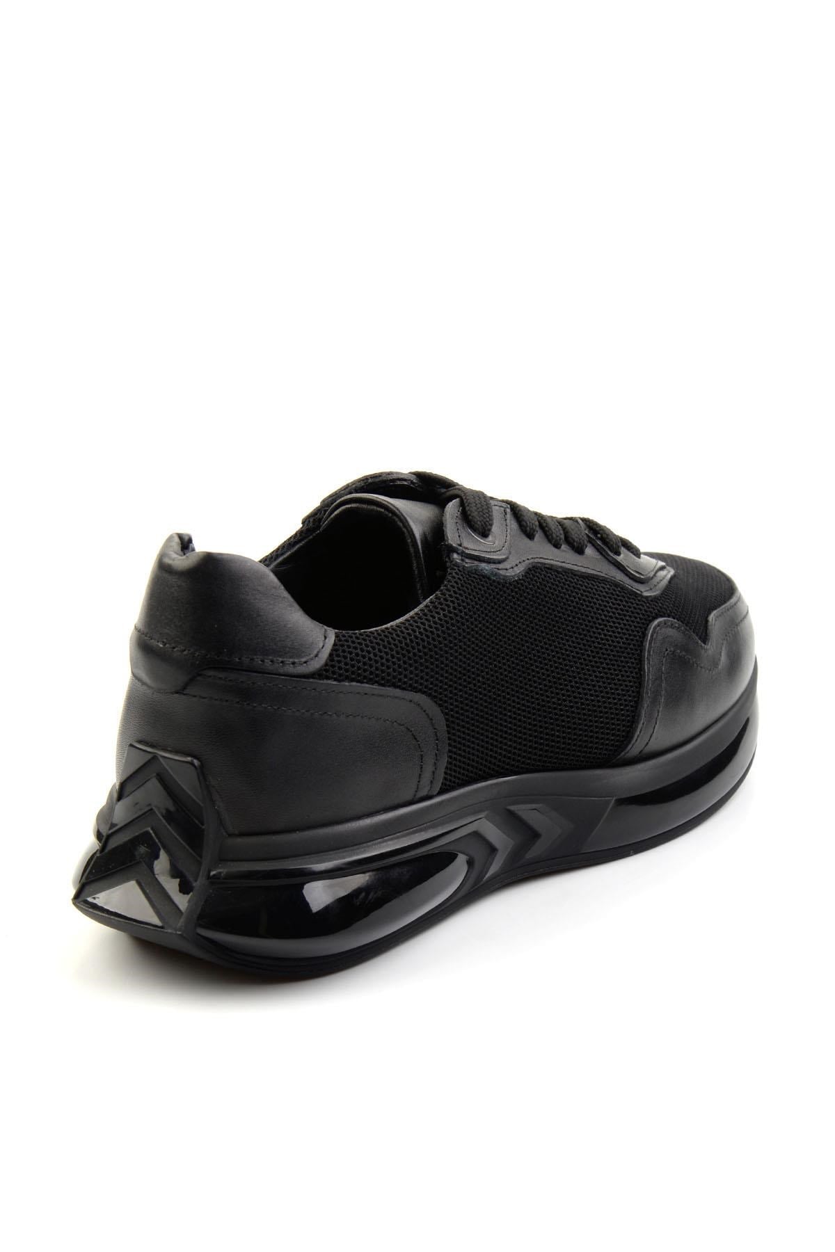 Siyah Hakiki Deri Erkek Sneaker E01401083004