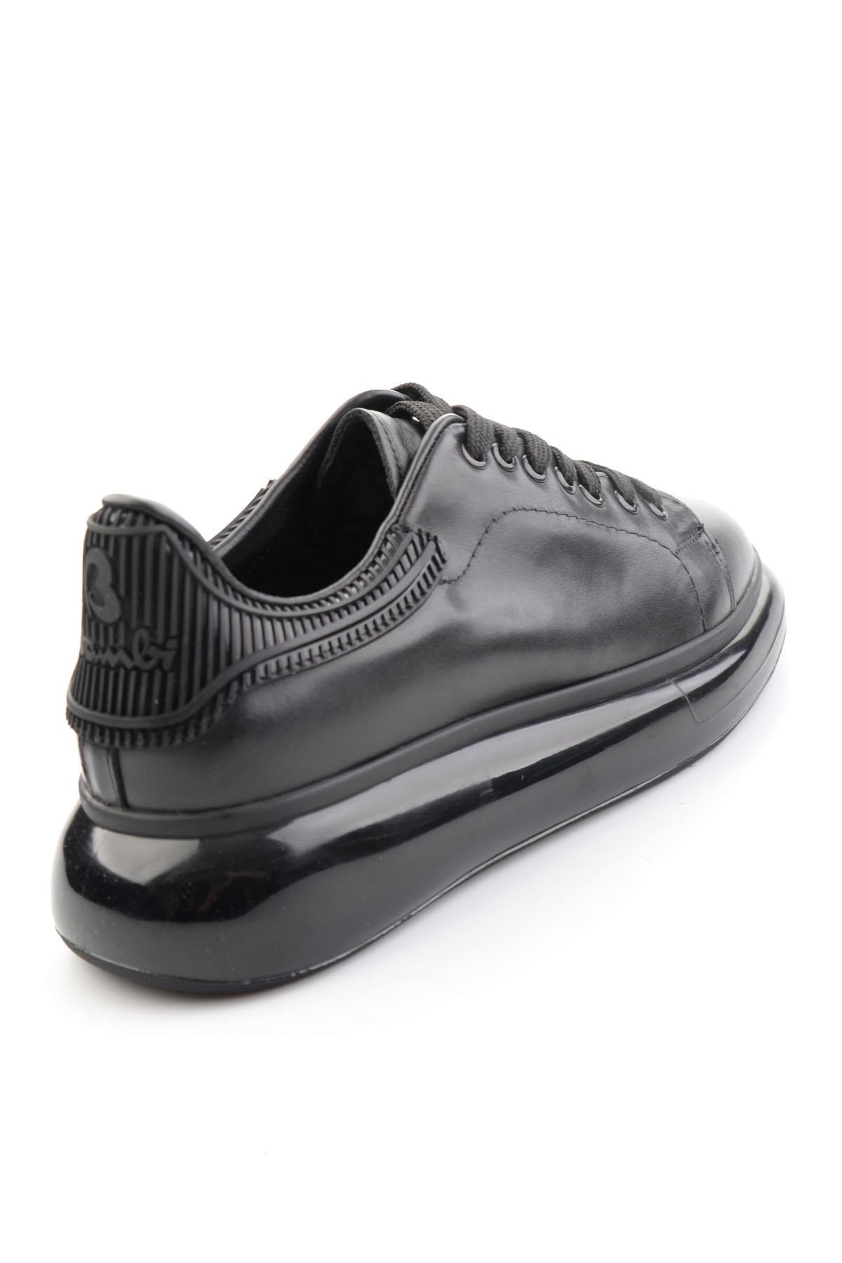 Siyah Hakiki Deri Erkek Sneaker E01401099941