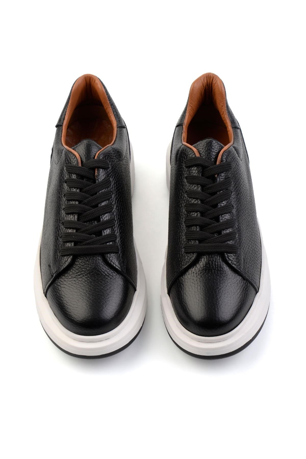 Siyah Hakiki Deri Erkek Sneaker E01401098040