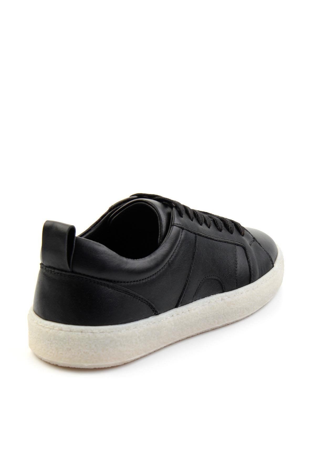 Siyah Hakiki Deri Erkek Sneaker E01442500643