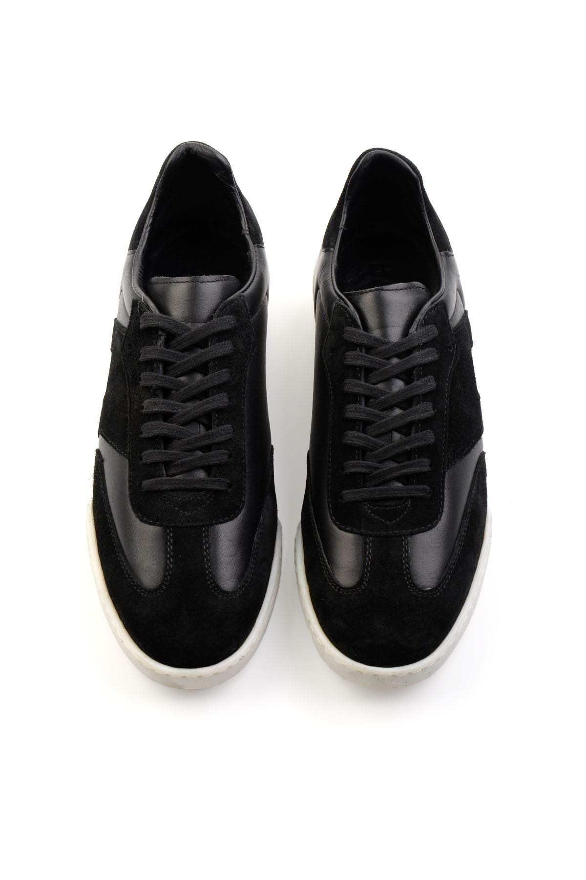 Siyah Hakiki Deri Erkek Sneaker E01442500102