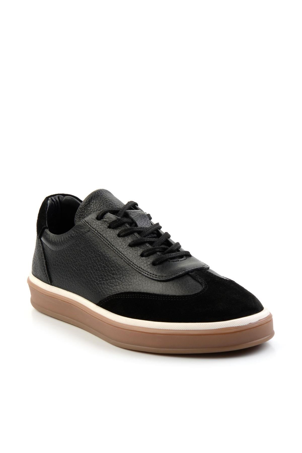 Siyah Hakiki Deri Erkek Sneaker E01728358003