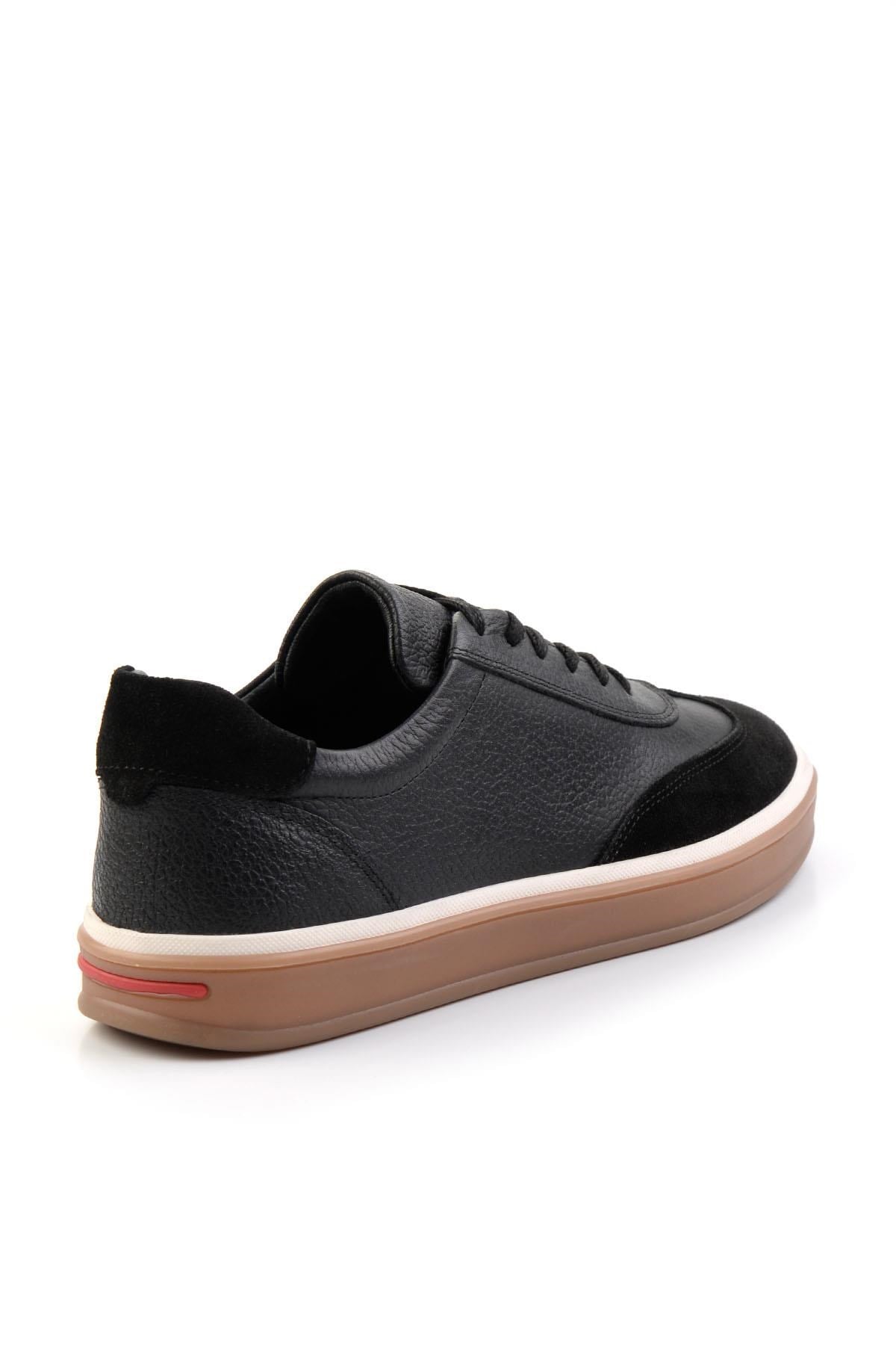 Siyah Hakiki Deri Erkek Sneaker E01728358003