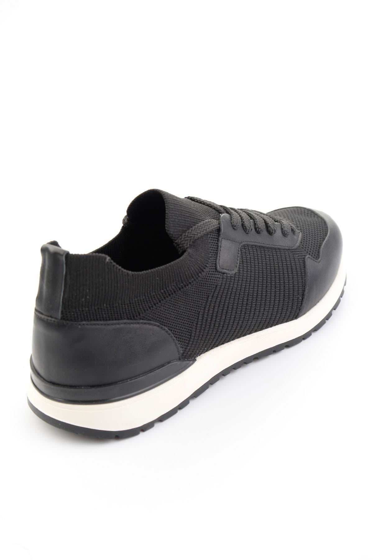 Siyah Hakiki Deri Erkek Sneaker E01730580382