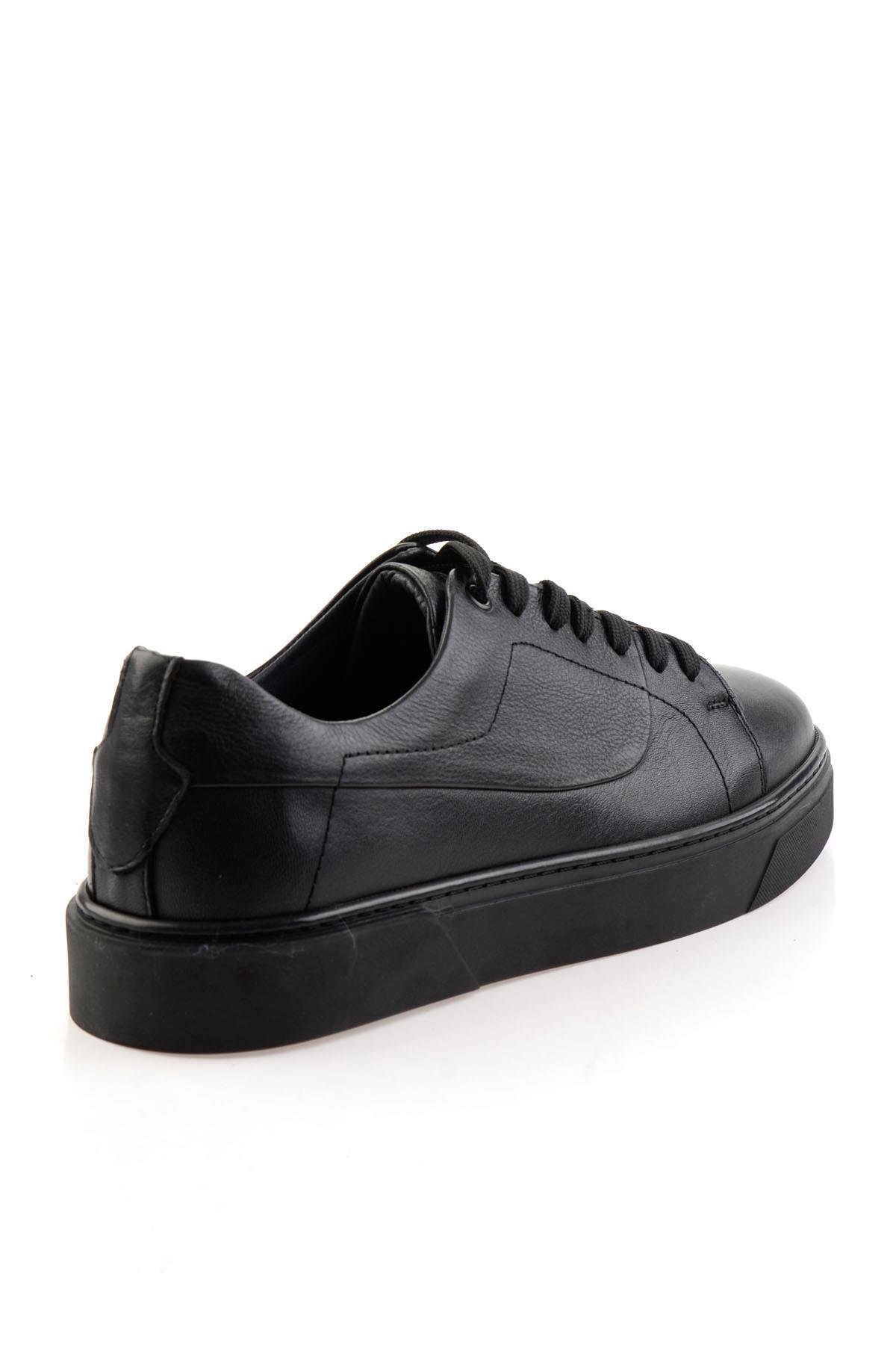 Siyah Hakiki Deri Erkek Sneaker E01811253643