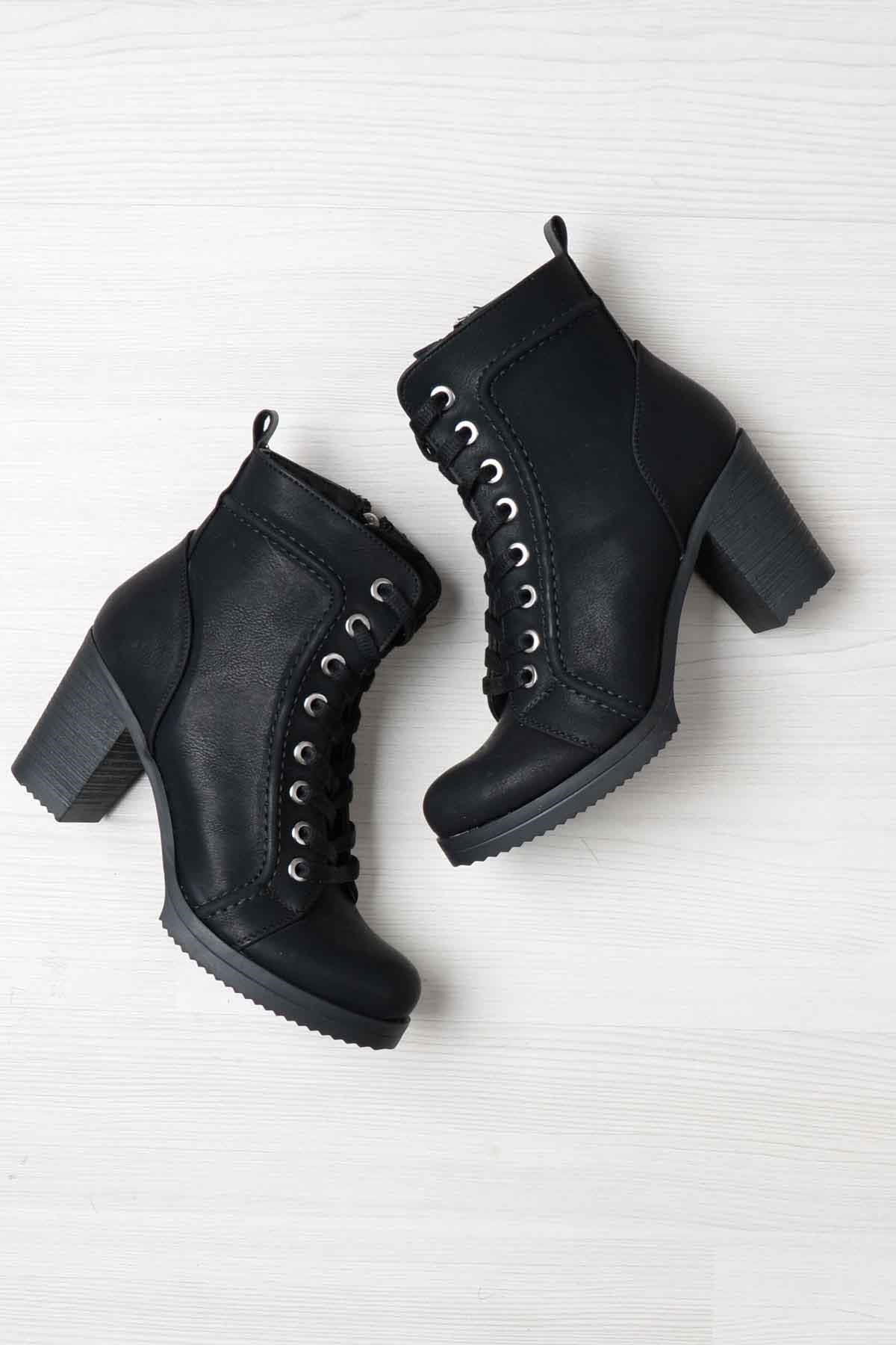 Siyah  Kadın Bot & Bootie E0204027509