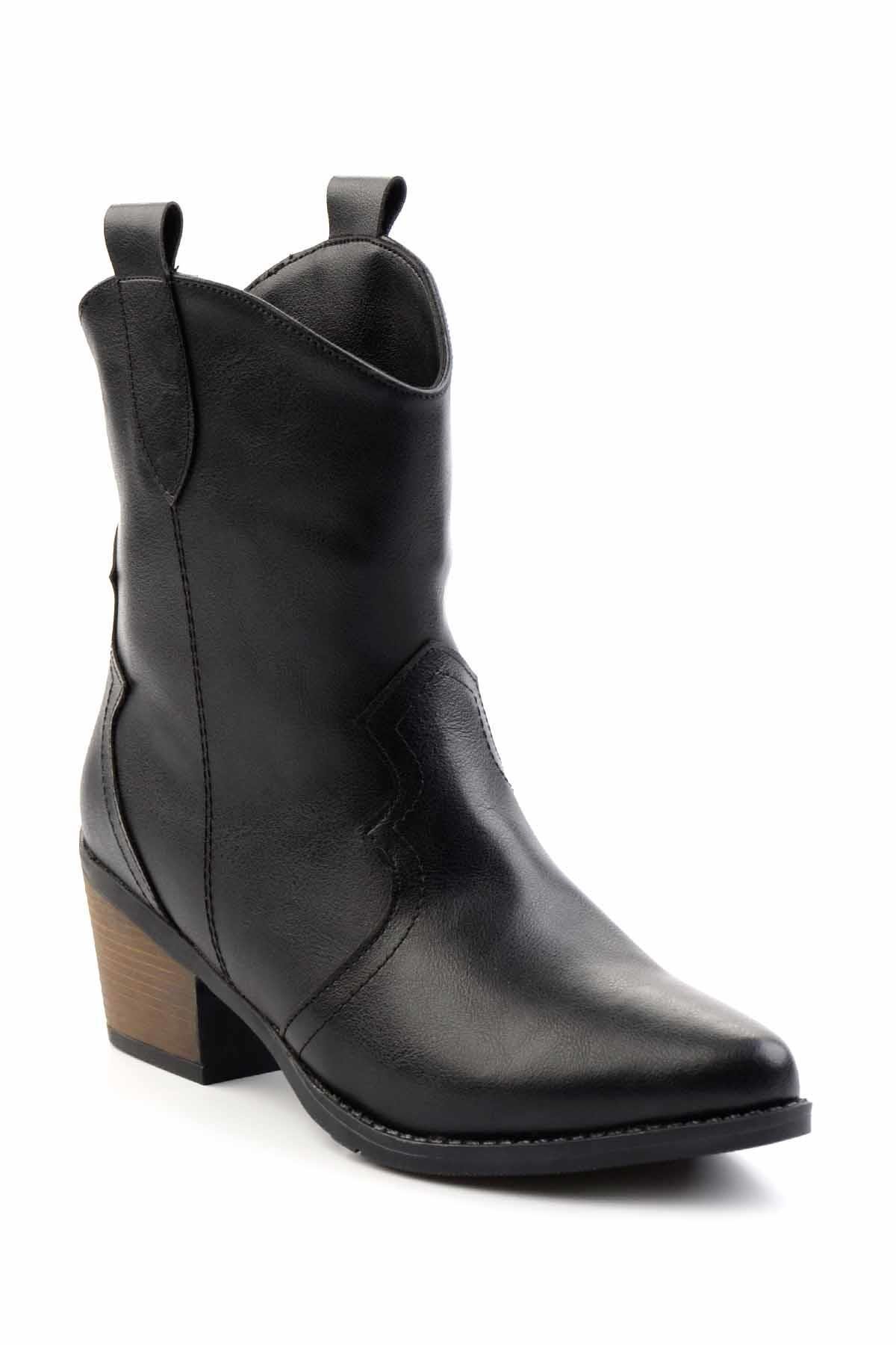 Siyah  Kadın Bot & Bootie K02069011009