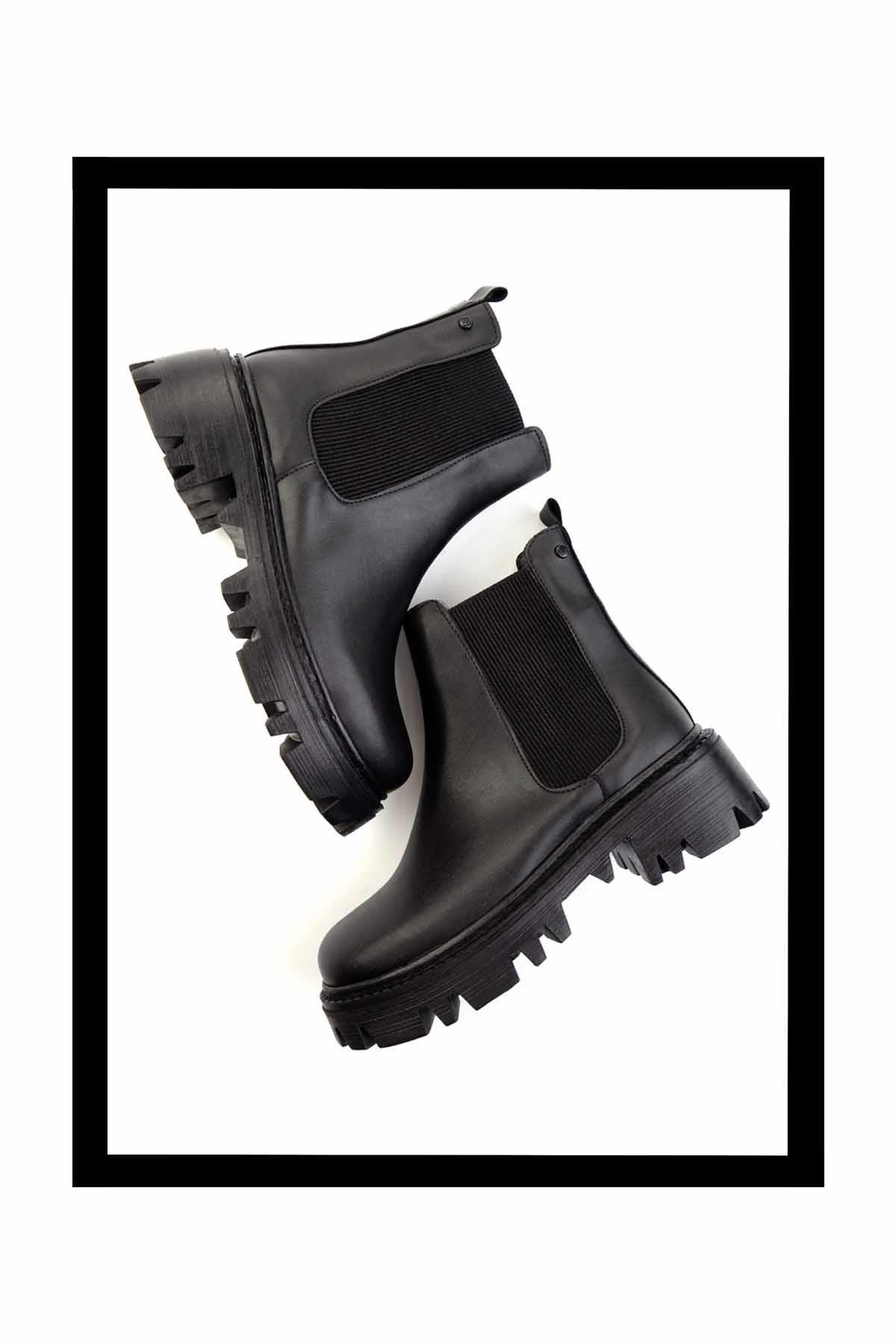 Siyah  Kadın Bot & Bootie K02140432009