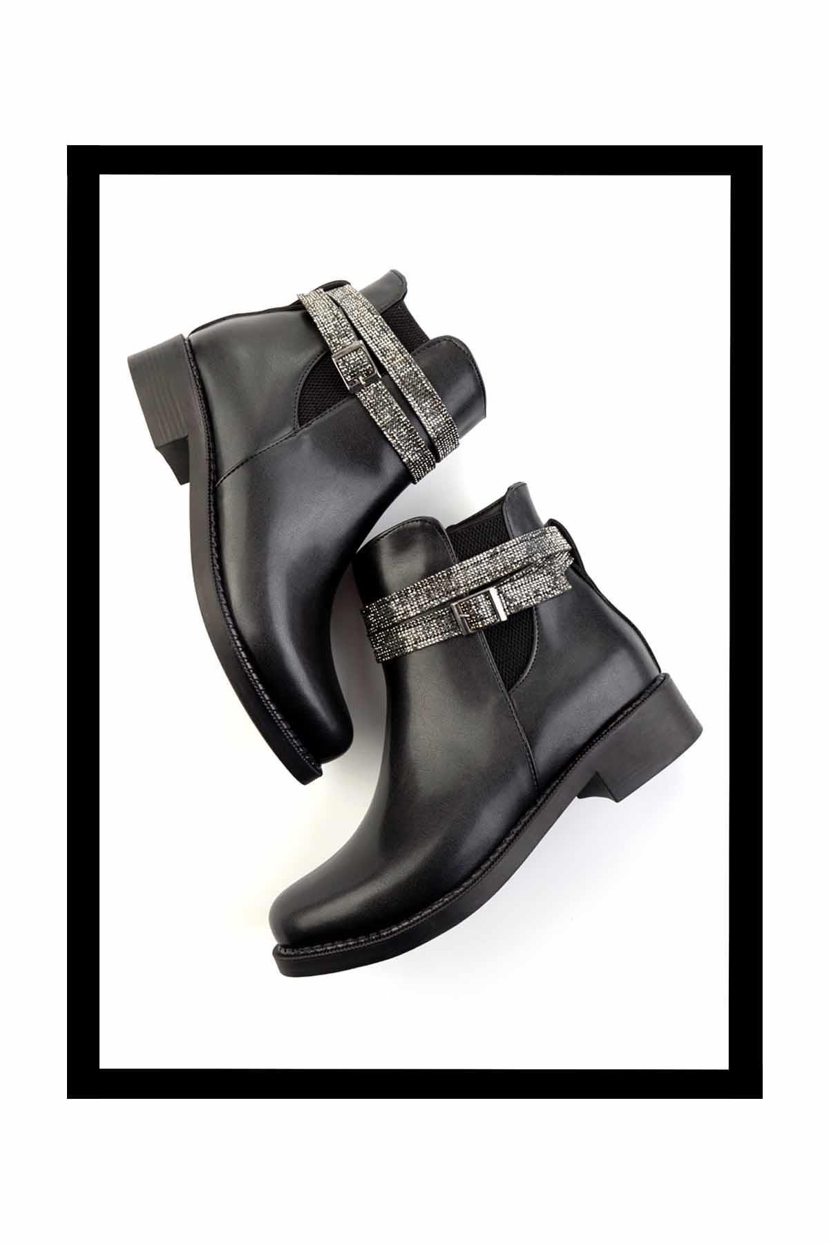Siyah  Kadın Bot & Bootie K02156201409