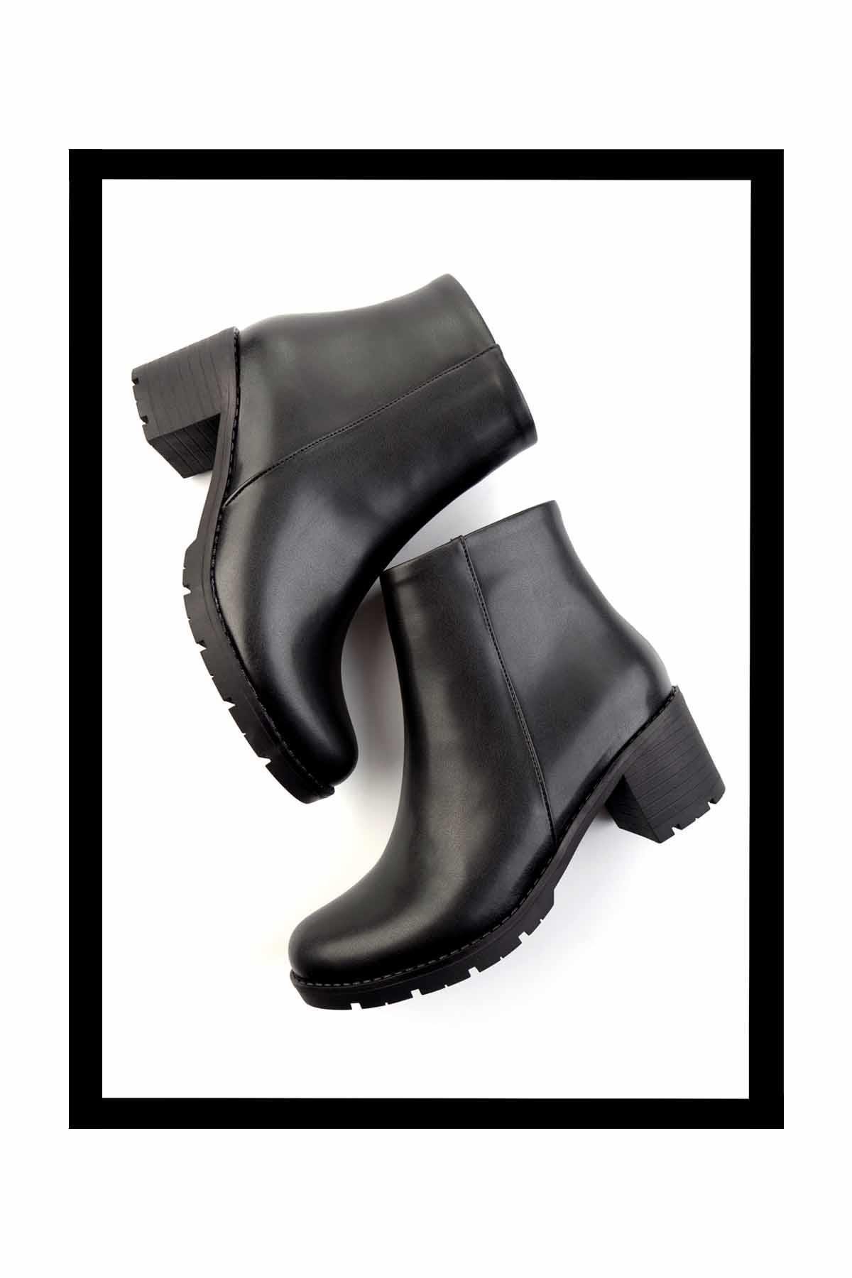 Siyah  Kadın Bot & Bootie K02156203009