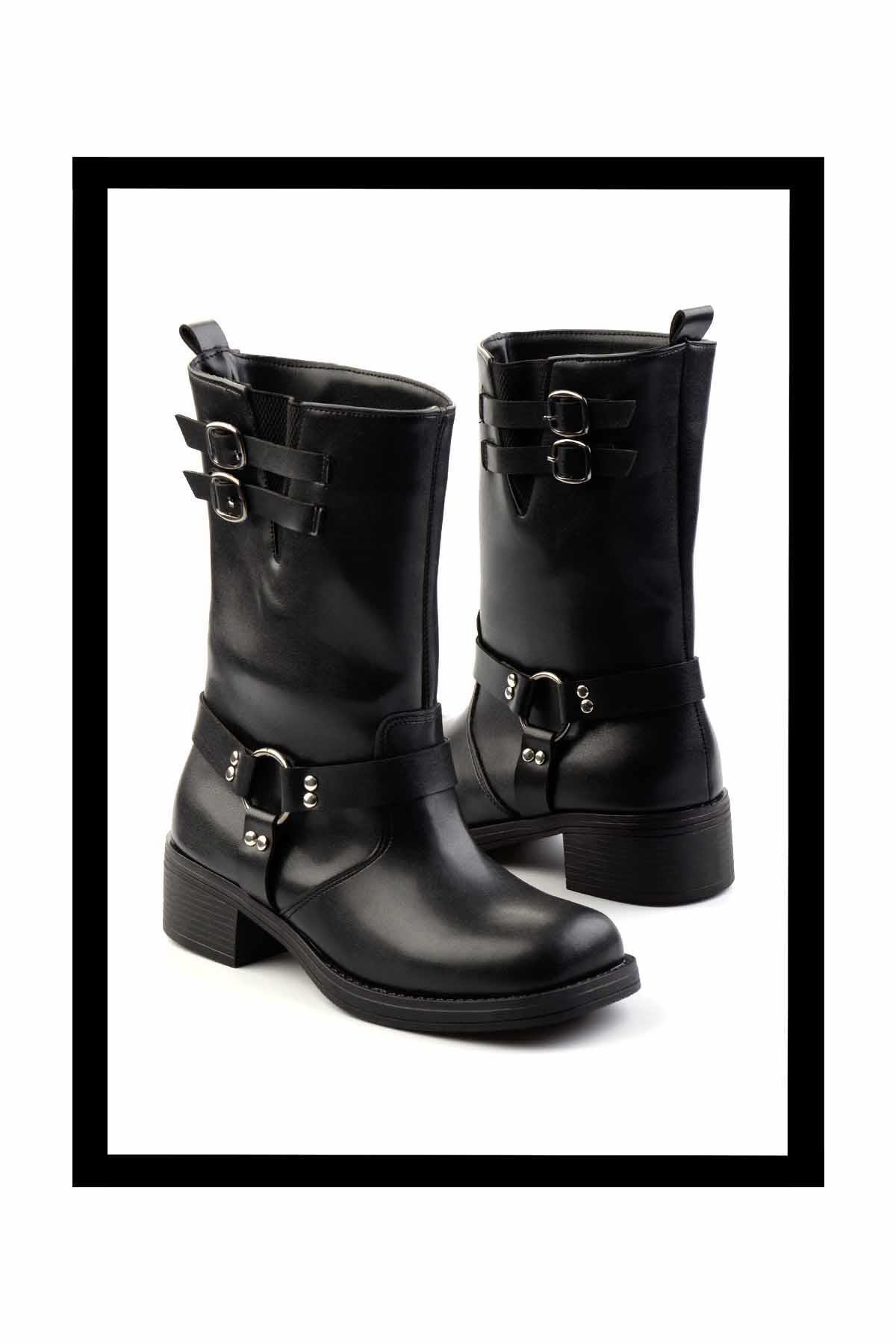 Siyah  Kadın Bot & Bootie K02156203209