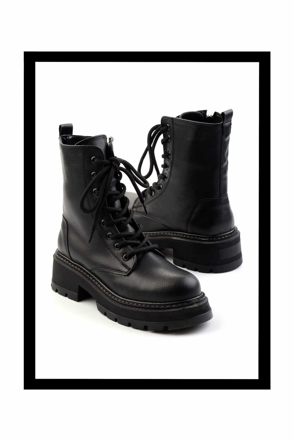Siyah  Kadın Bot & Bootie K02179771009