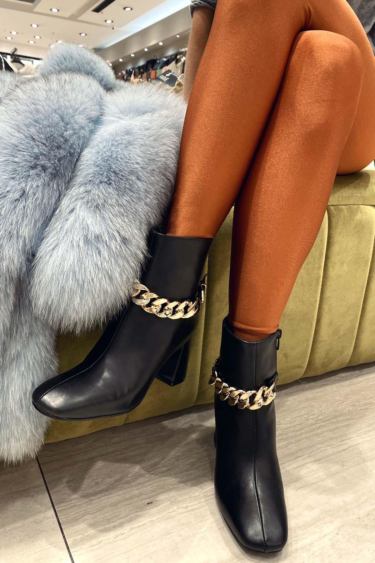 Siyah  Kadın Bot & Bootie K02189040509