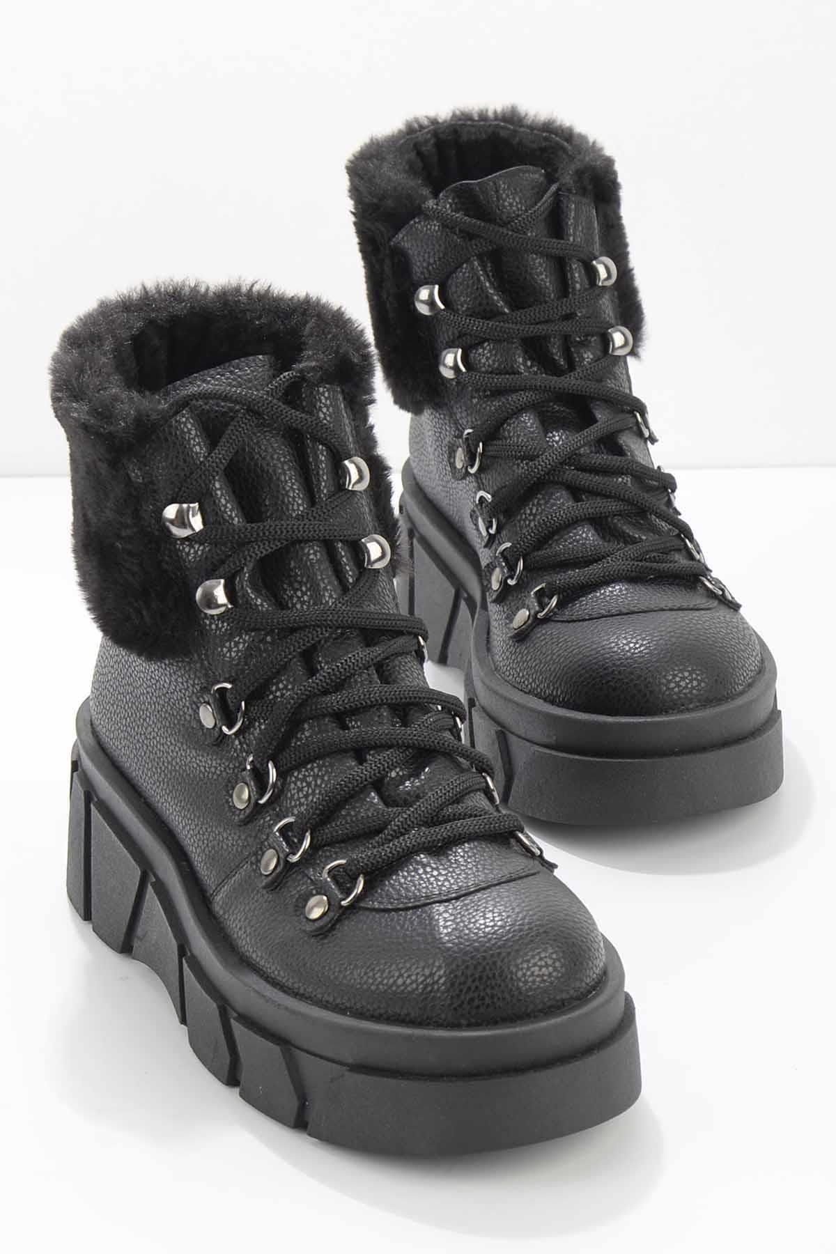 Siyah  Kadın Bot & Bootie K02201220209