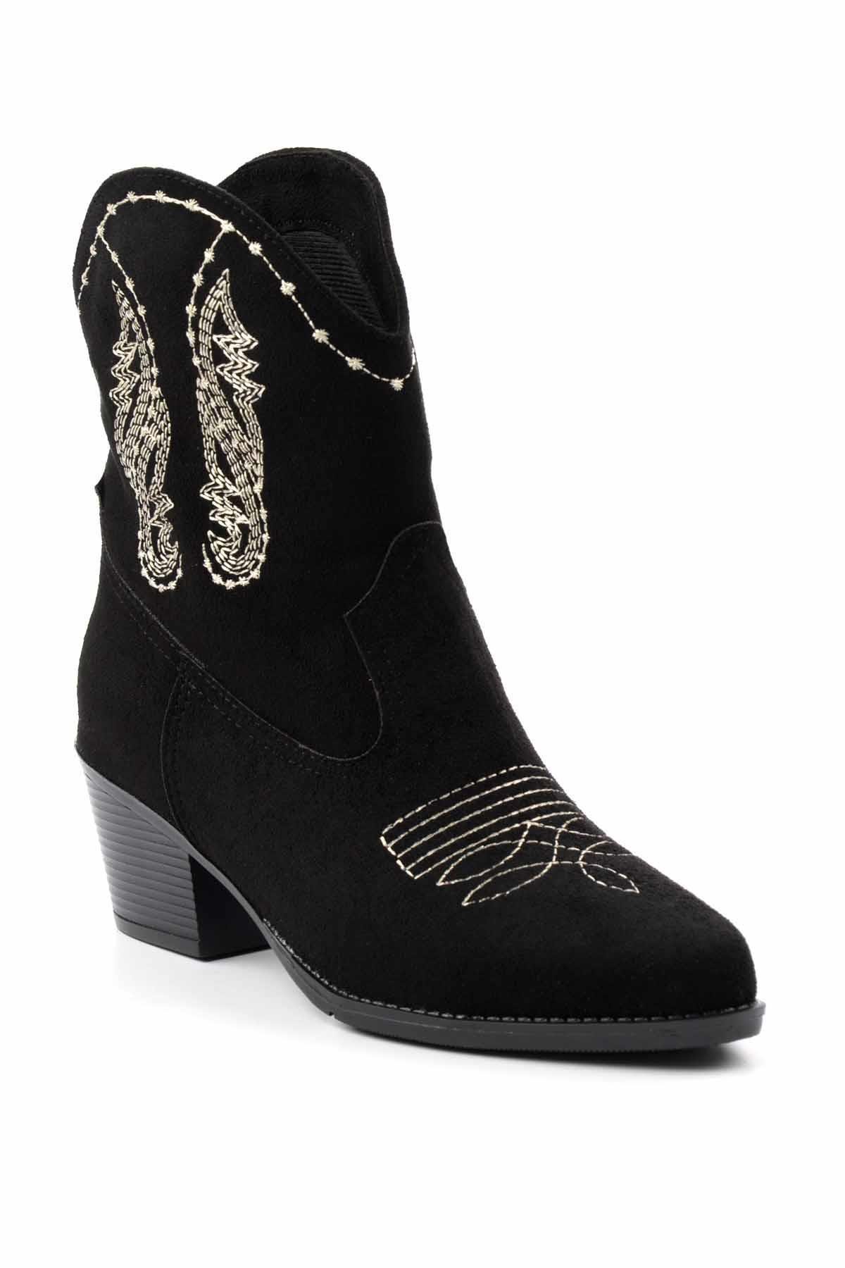 Siyah  Kadın Bot & Bootie K02217100902