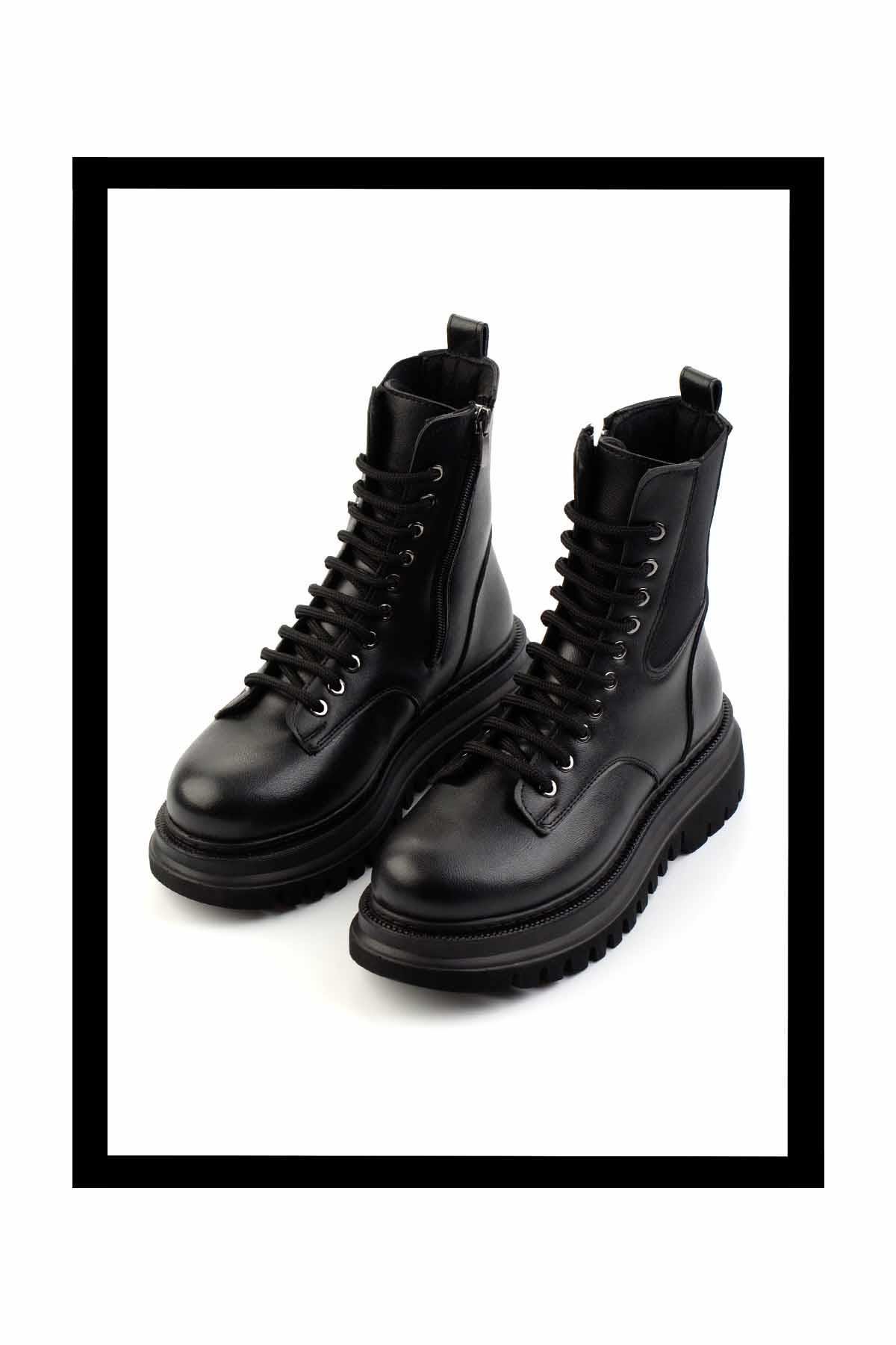Siyah  Kadın Bot & Bootie K02377030409