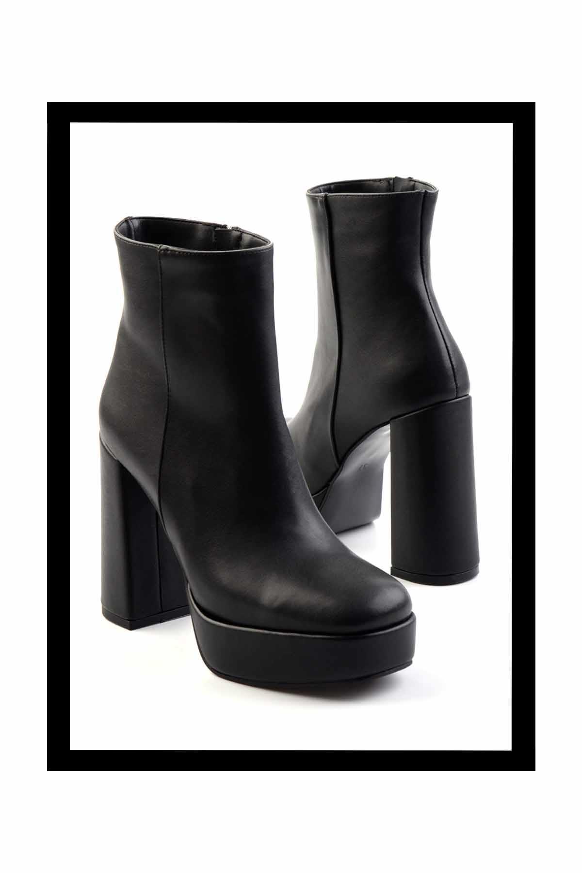 Siyah  Kadın Bot & Bootie K02527290409