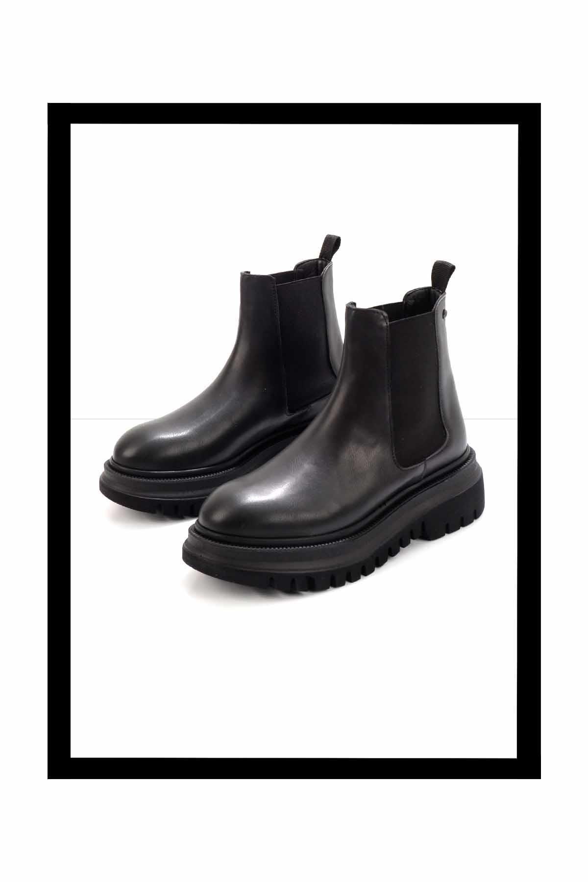 Siyah  Kadın Bot & Bootie K02538561809