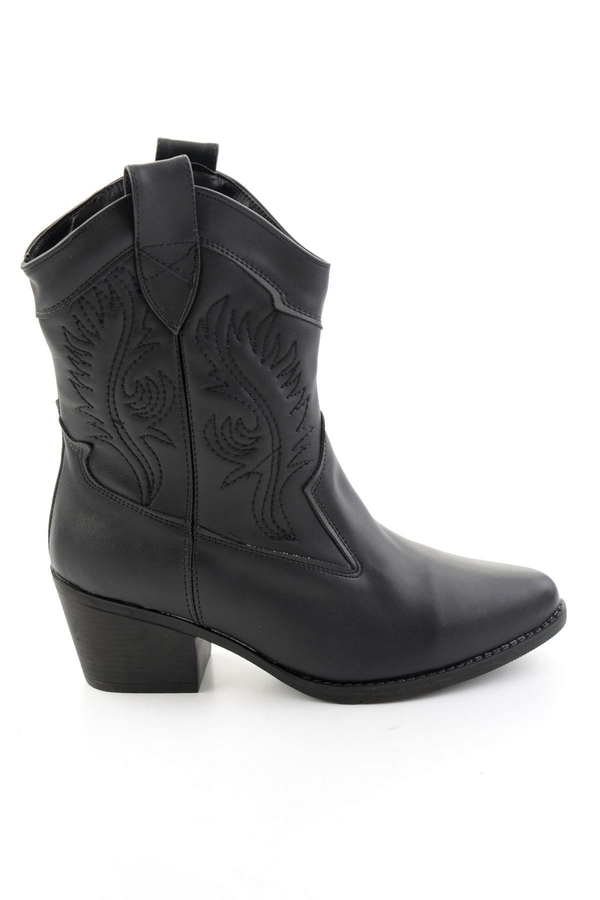 Siyah  Kadın Bot & Bootie K02586888809