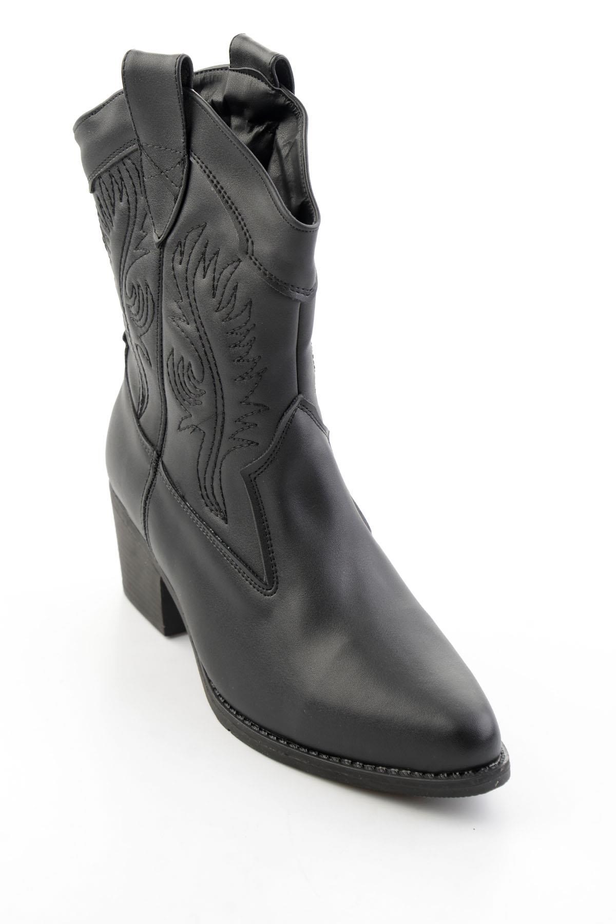 Siyah  Kadın Bot & Bootie K02586888809