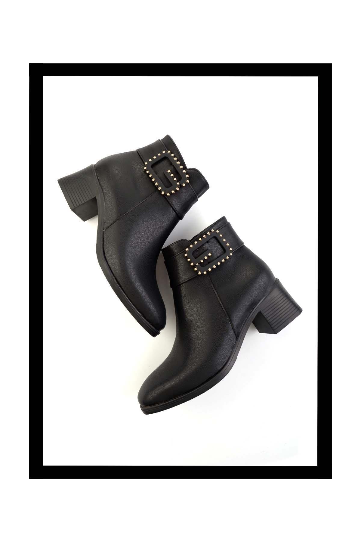 Siyah  Kadın Bot & Bootie K02823054009