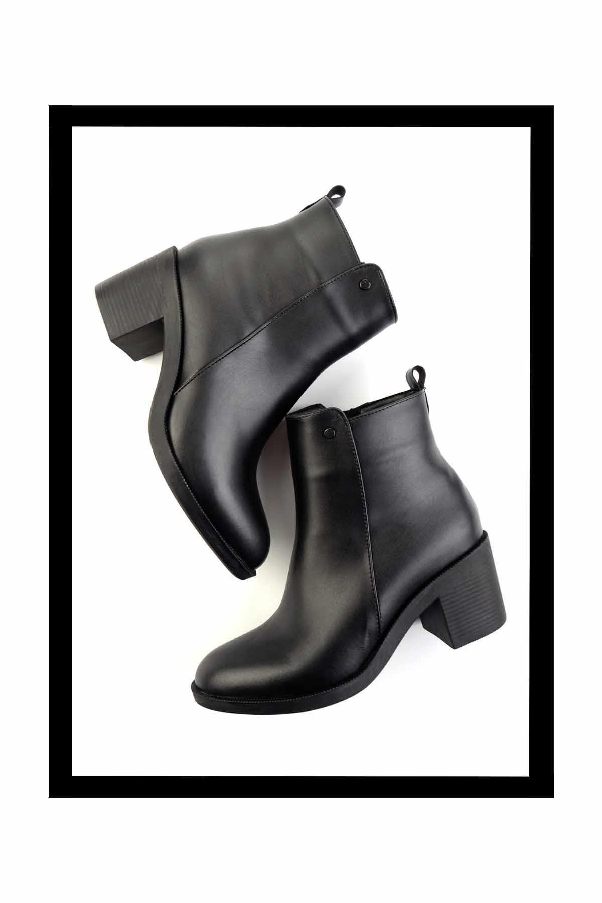 Siyah  Kadın Bot & Bootie K02826081509