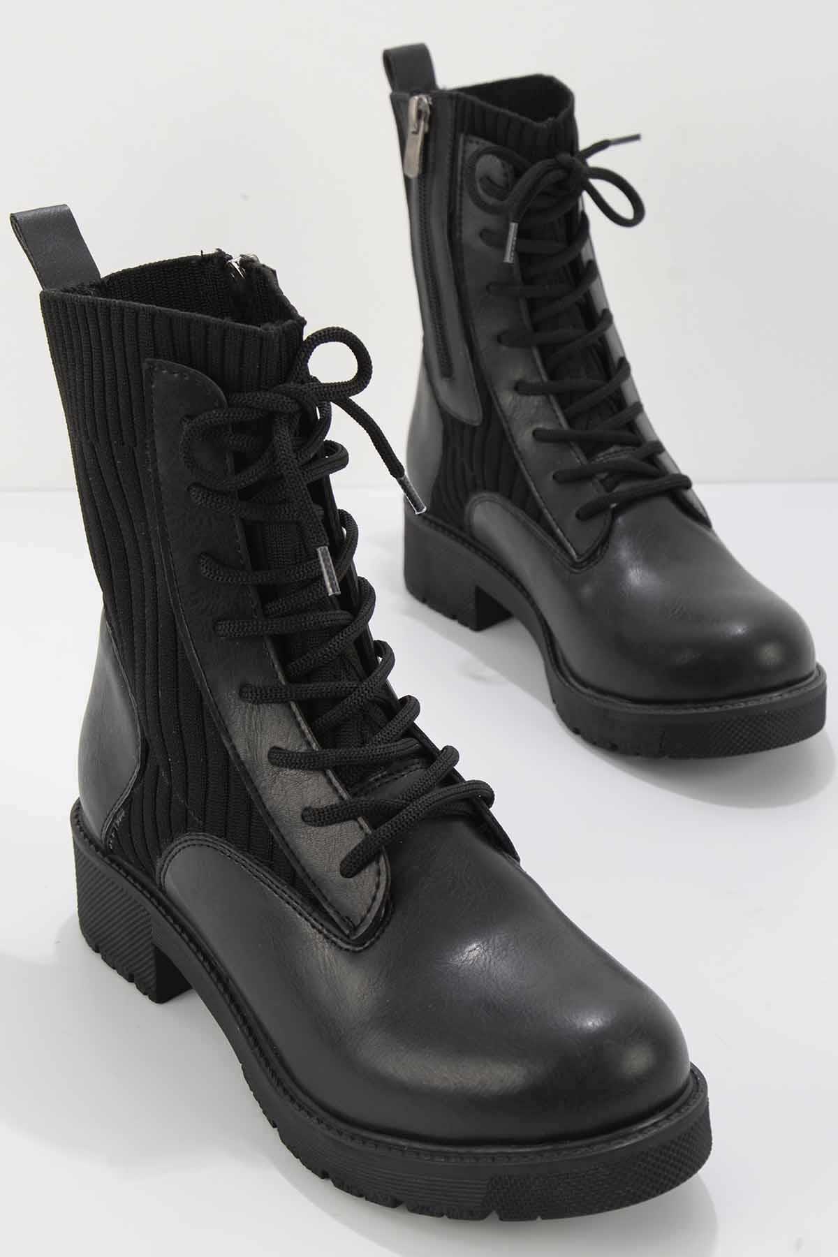 Siyah  Kadın Bot & Bootie K02839028009