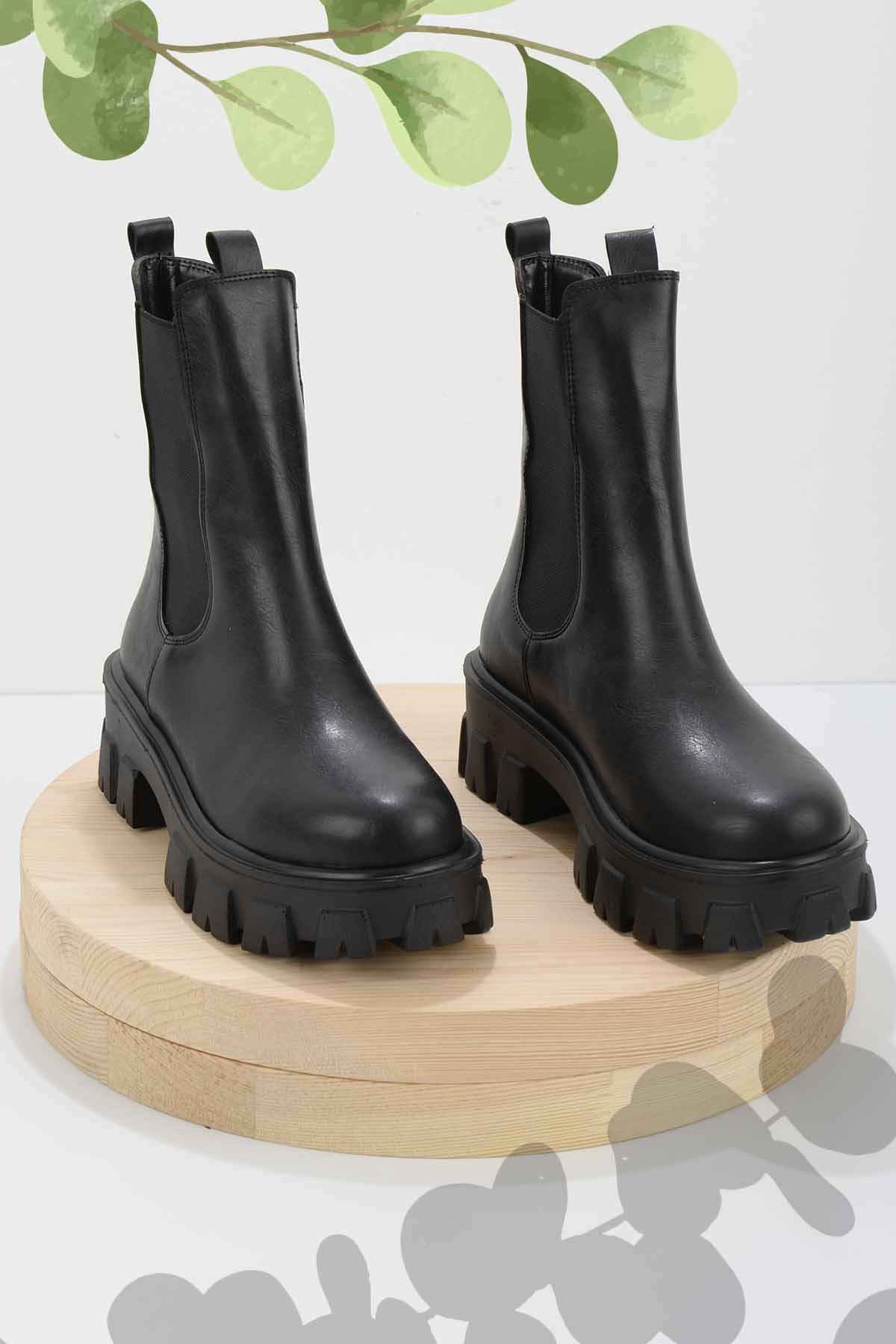 Siyah  Kadın Bot & Bootie K02839052109