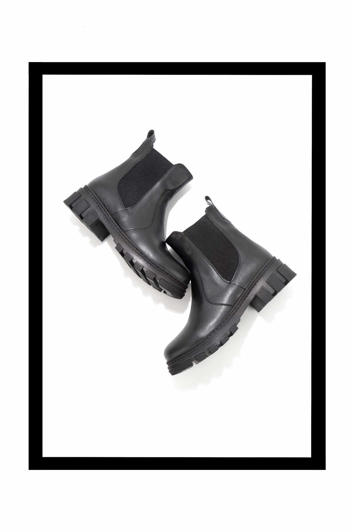 Siyah  Kadın Bot & Bootie K02875070309