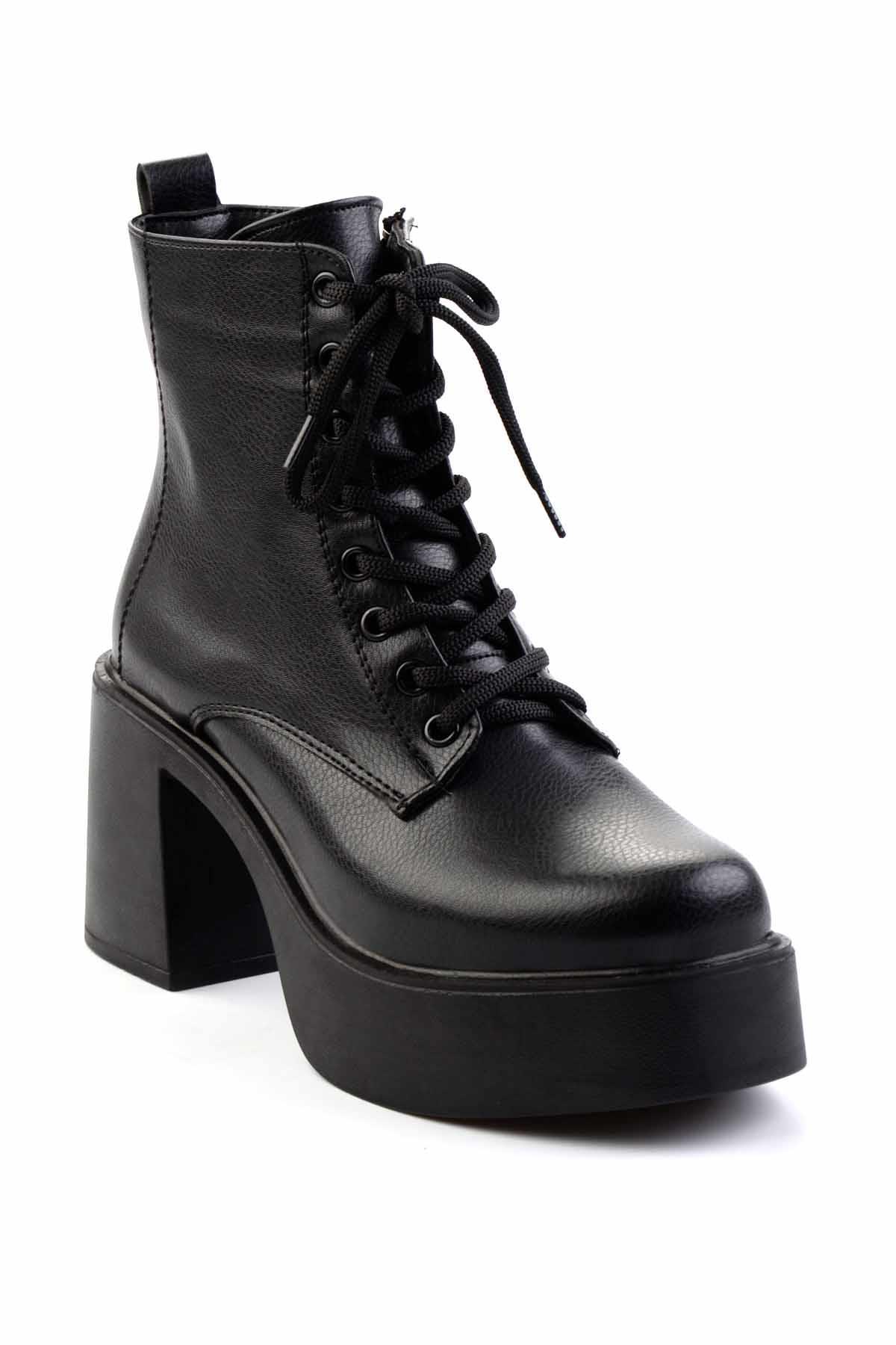 Siyah  Kadın Bot & Bootie K02891020609