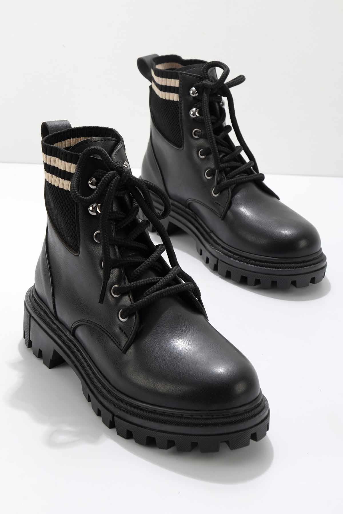 Siyah  Kadın Bot & Bootie K02891100209