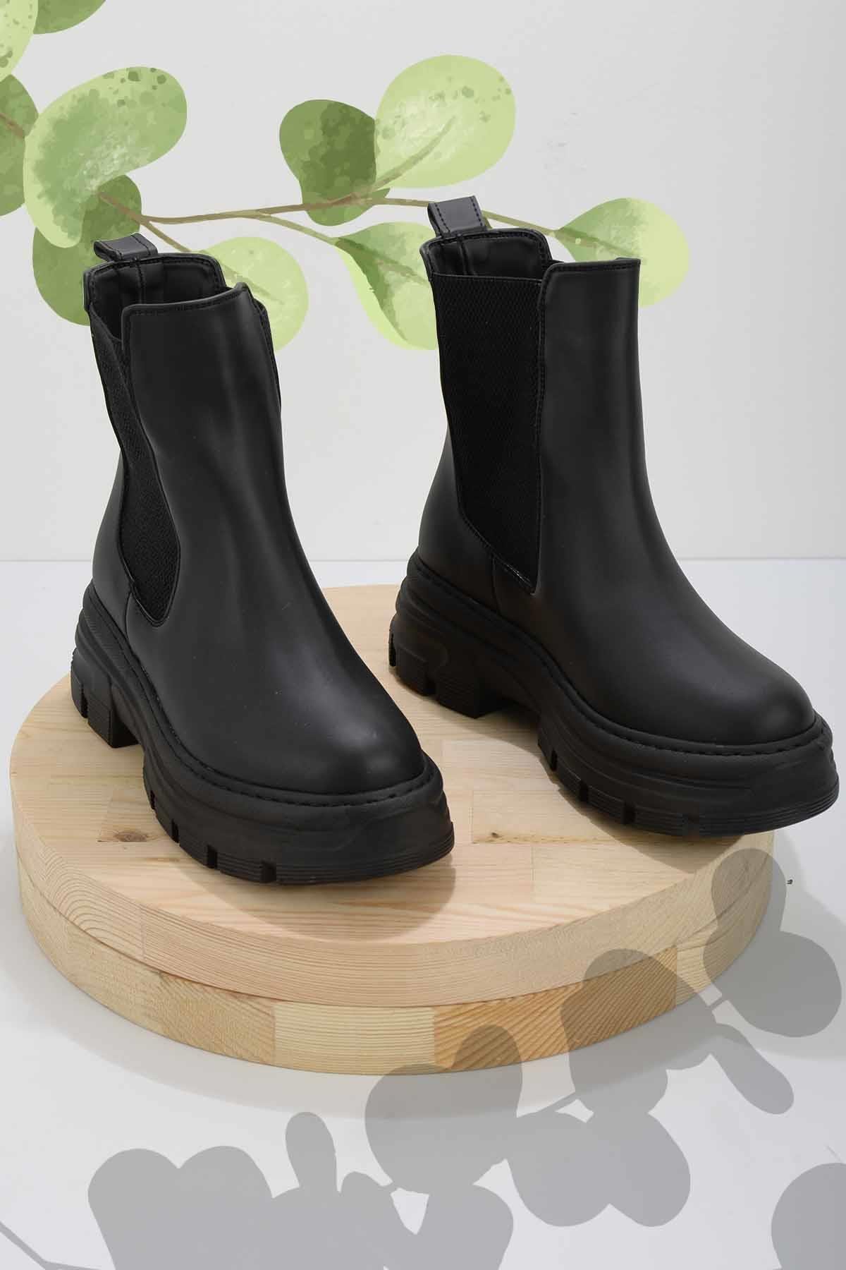 Siyah  Kadın Bot & Bootie K02924010109