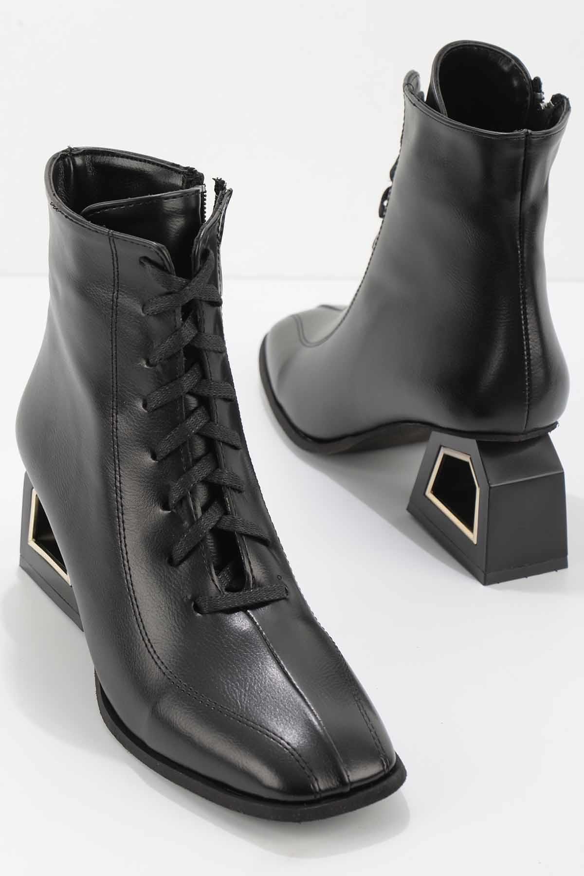 Siyah  Kadın Bot & Bootie K02982609509