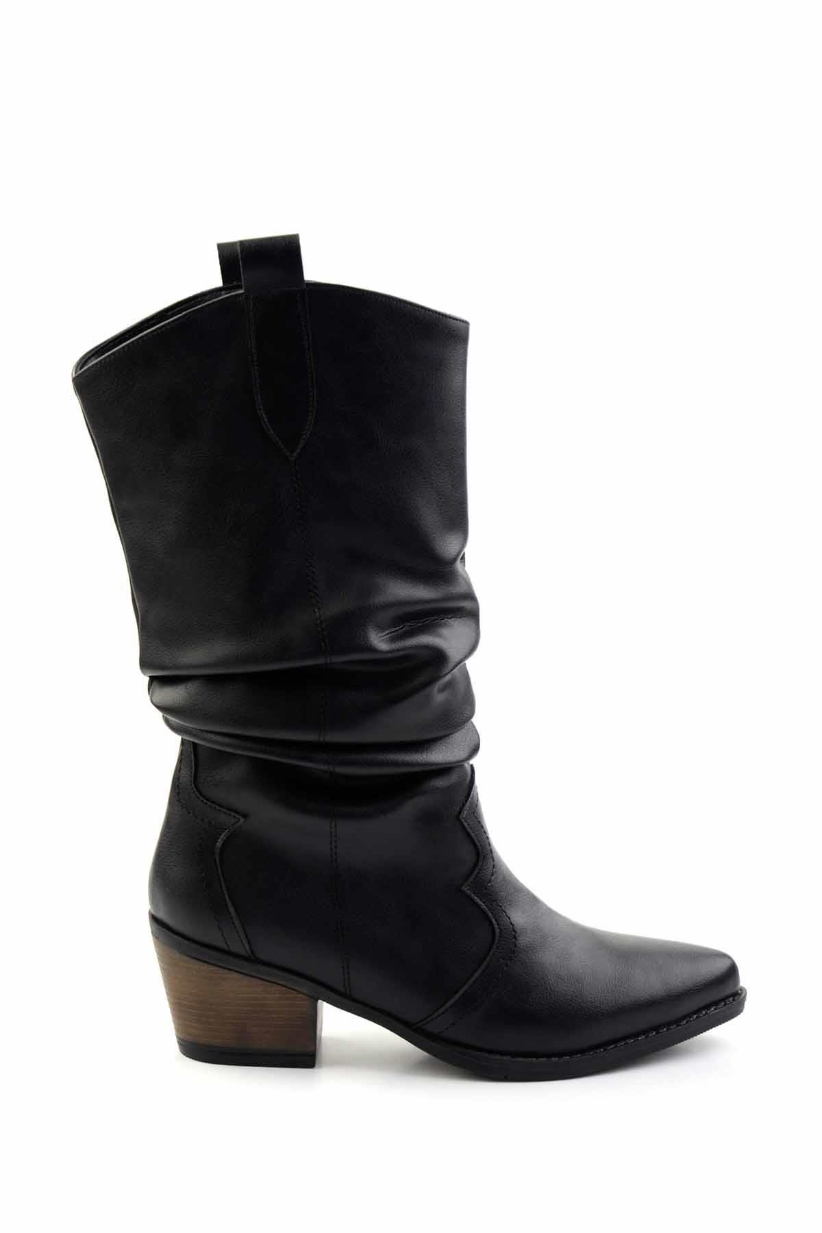 Siyah  Kadın Çizme K03069010009