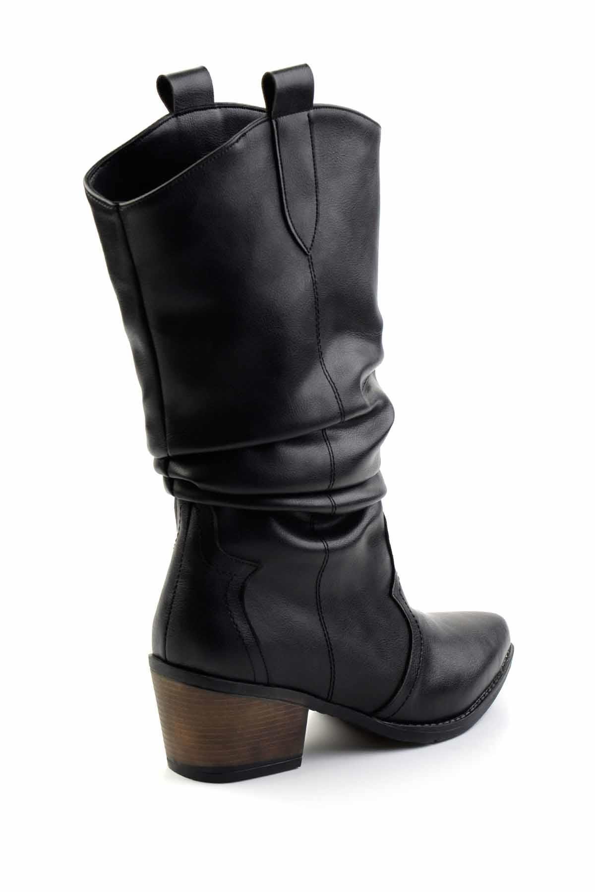 Siyah  Kadın Çizme K03069010009