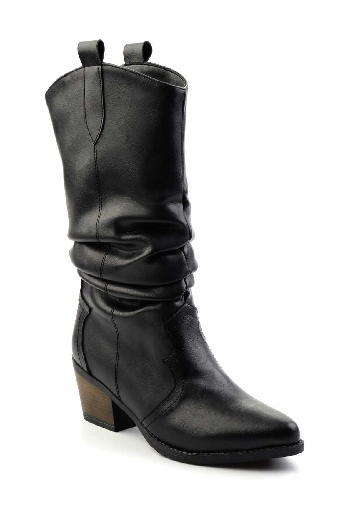 Siyah  Kadın Çizme K03069010009