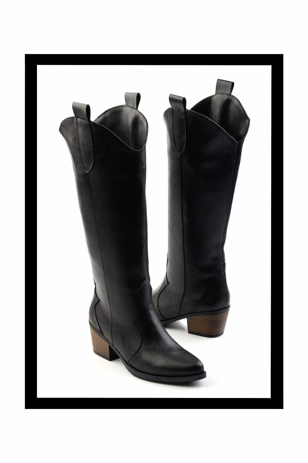 Siyah  Kadın Çizme K03069010509