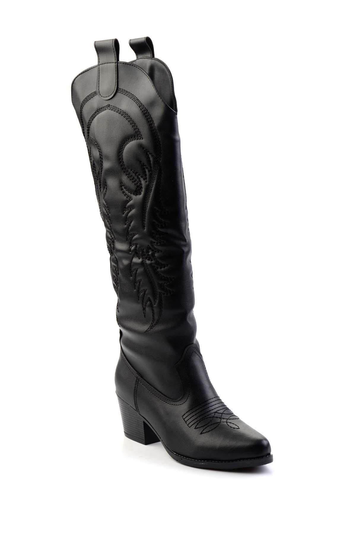 Siyah  Kadın Çizme K03671408009